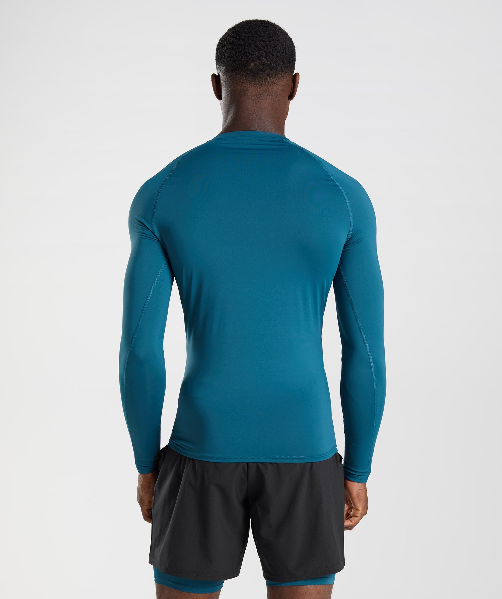 Blue Men's Gymshark Element Baselayer Long Sleeve Tops | GXUPZL-941