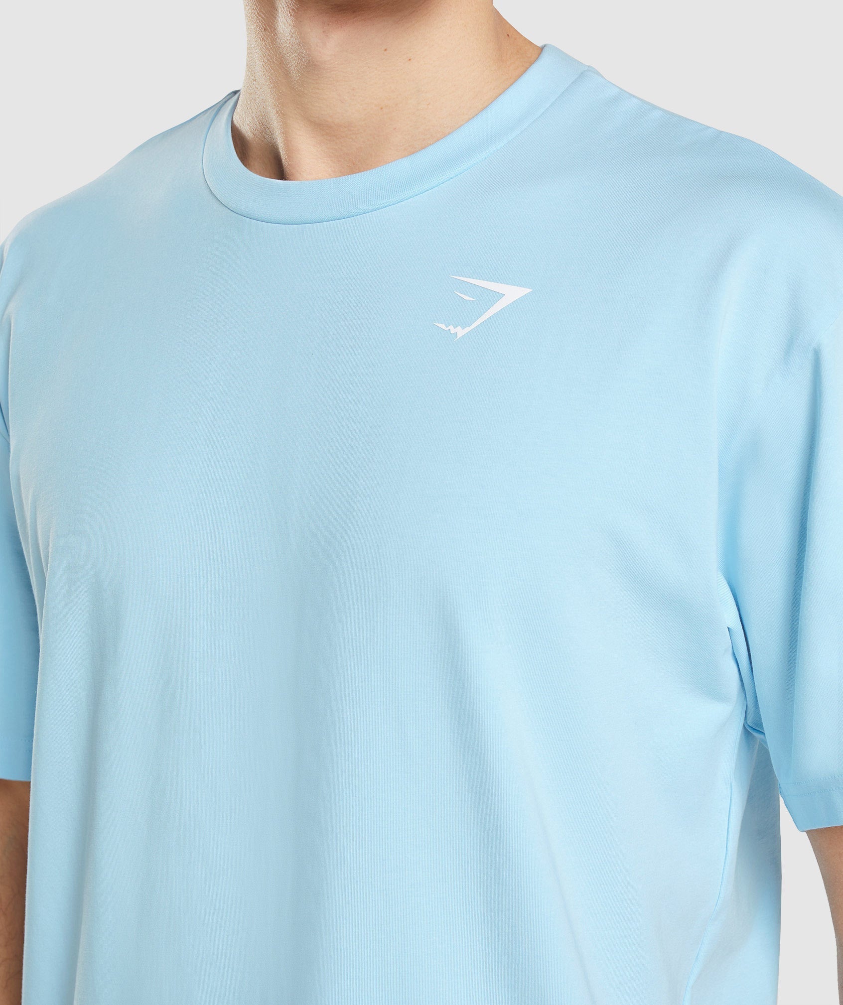 Blue Men's Gymshark Essential Oversized T Shirts | TWXUYQ-019