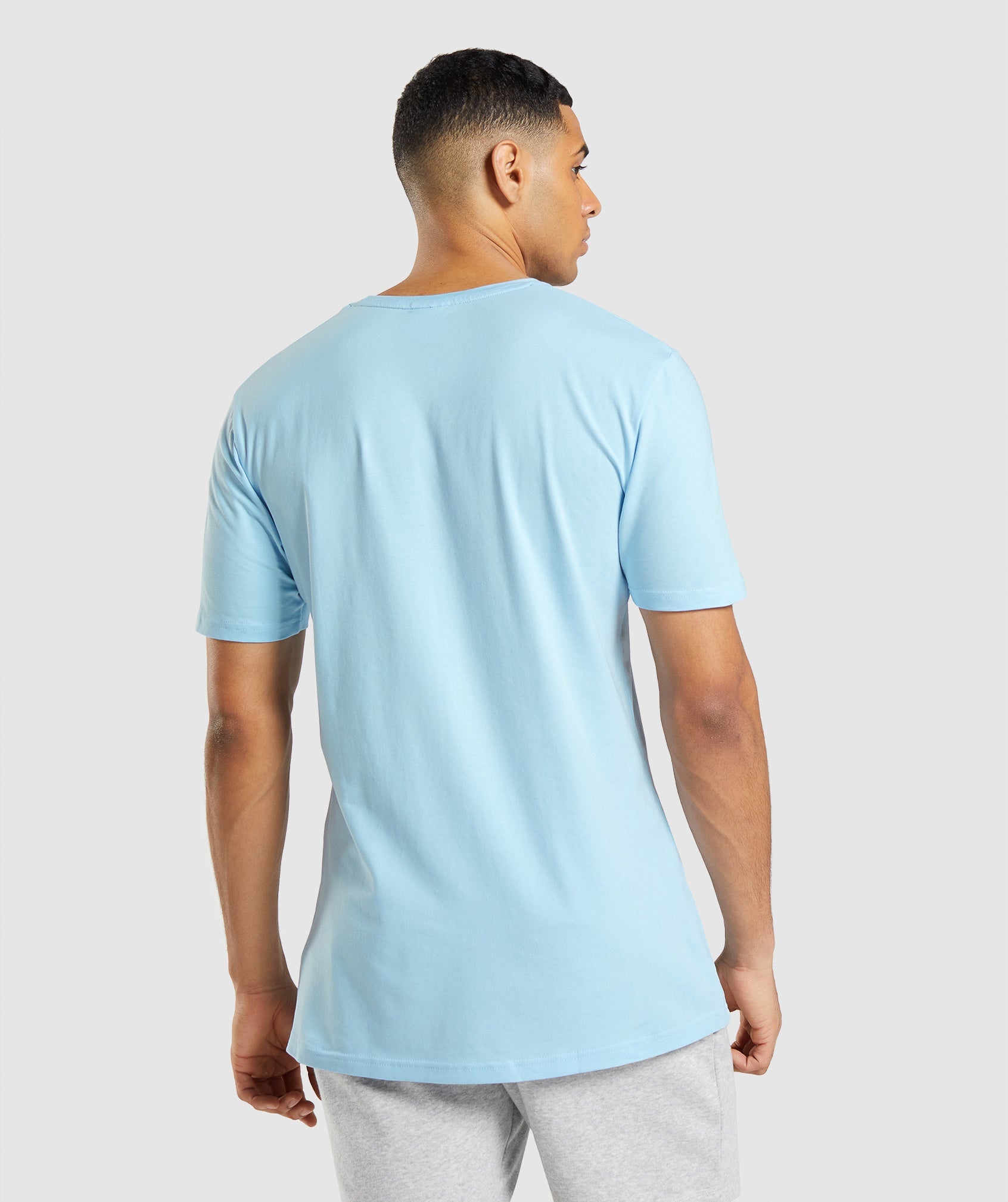 Blue Men's Gymshark Essential T Shirts | JMTHVG-379