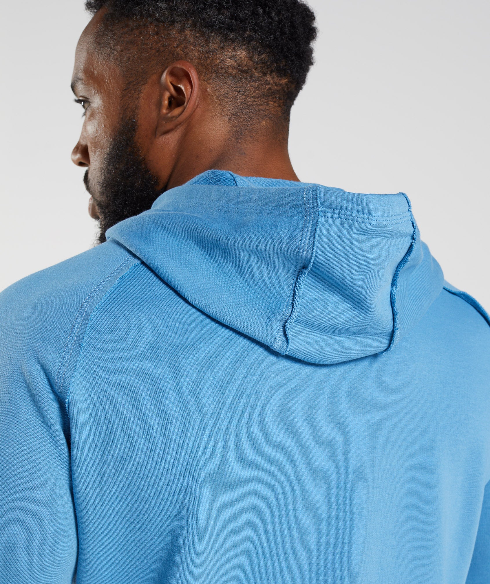 Blue Men's Gymshark Legacy Hoodie | JEPYWS-390