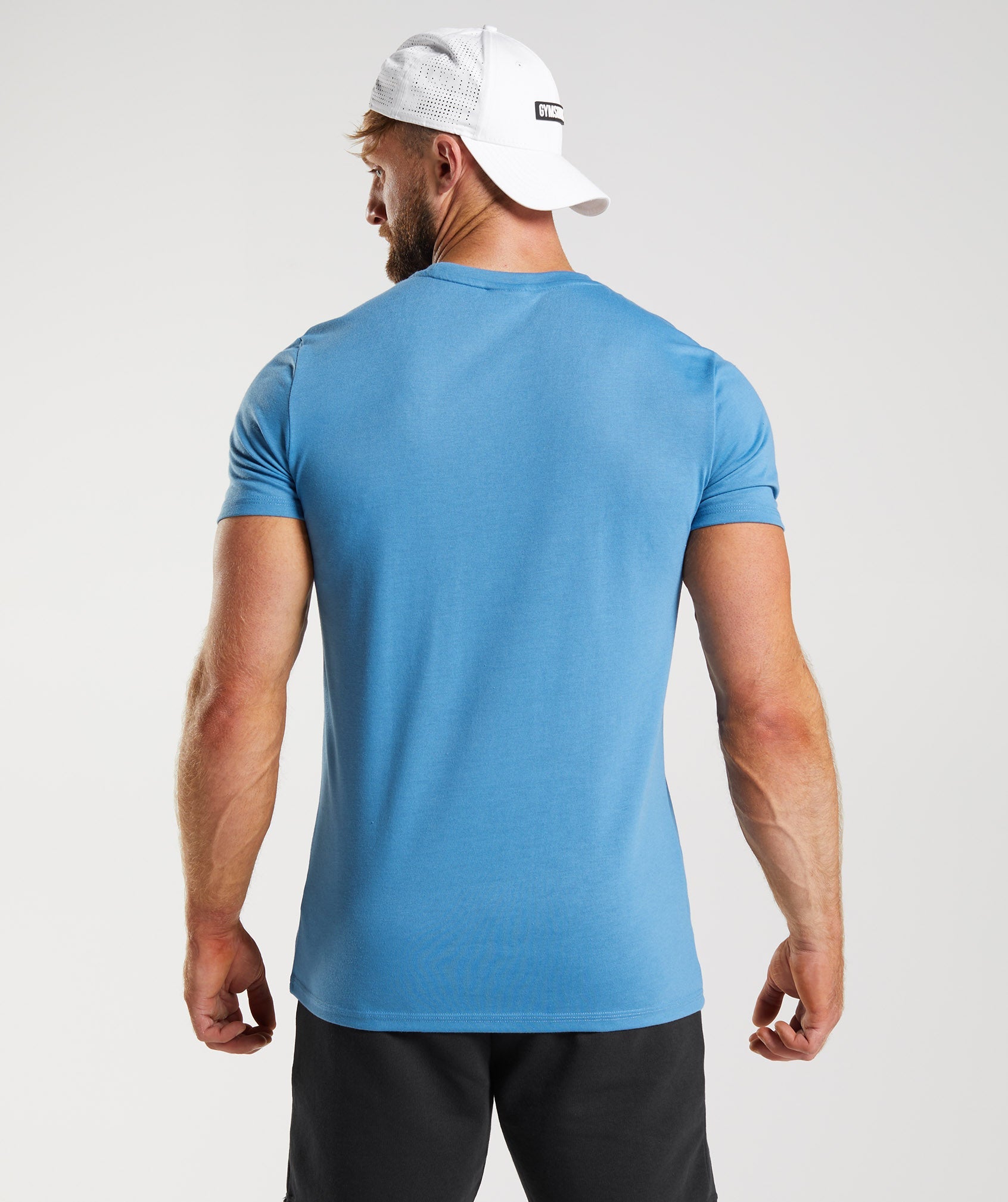 Blue Men's Gymshark Legacy T Shirts | DNSLVA-635