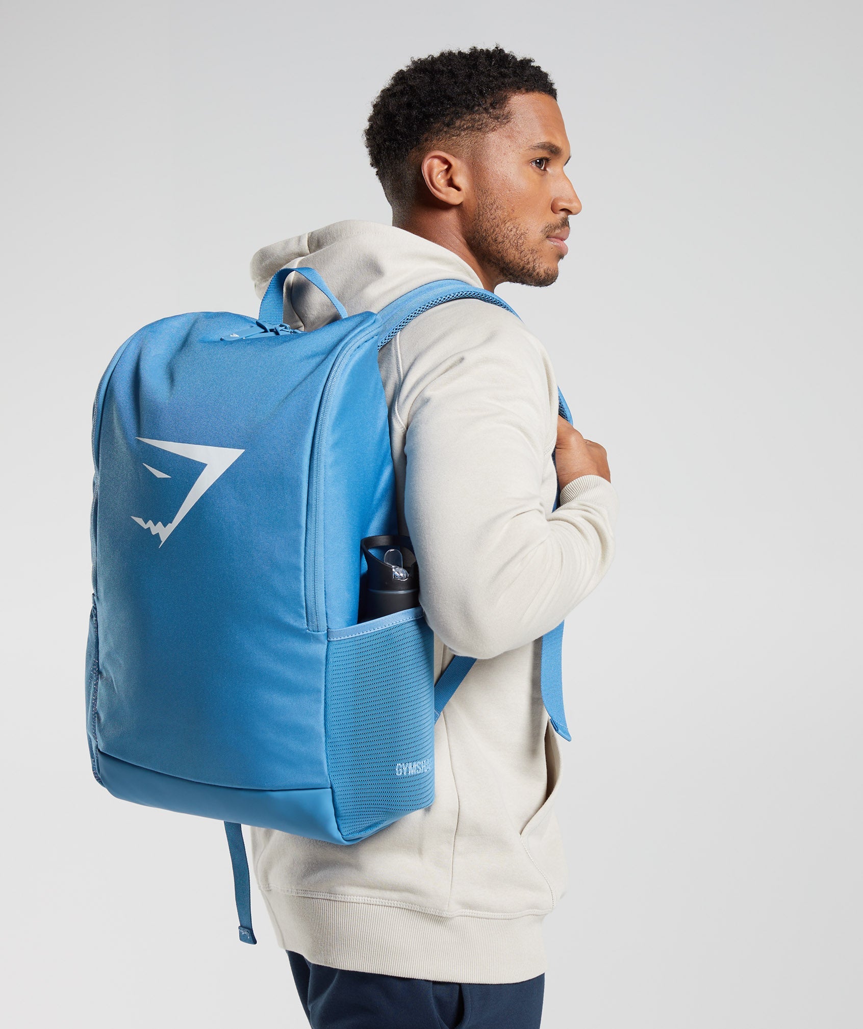 Blue Men's Gymshark Sharkhead Bags | HTVLXQ-392