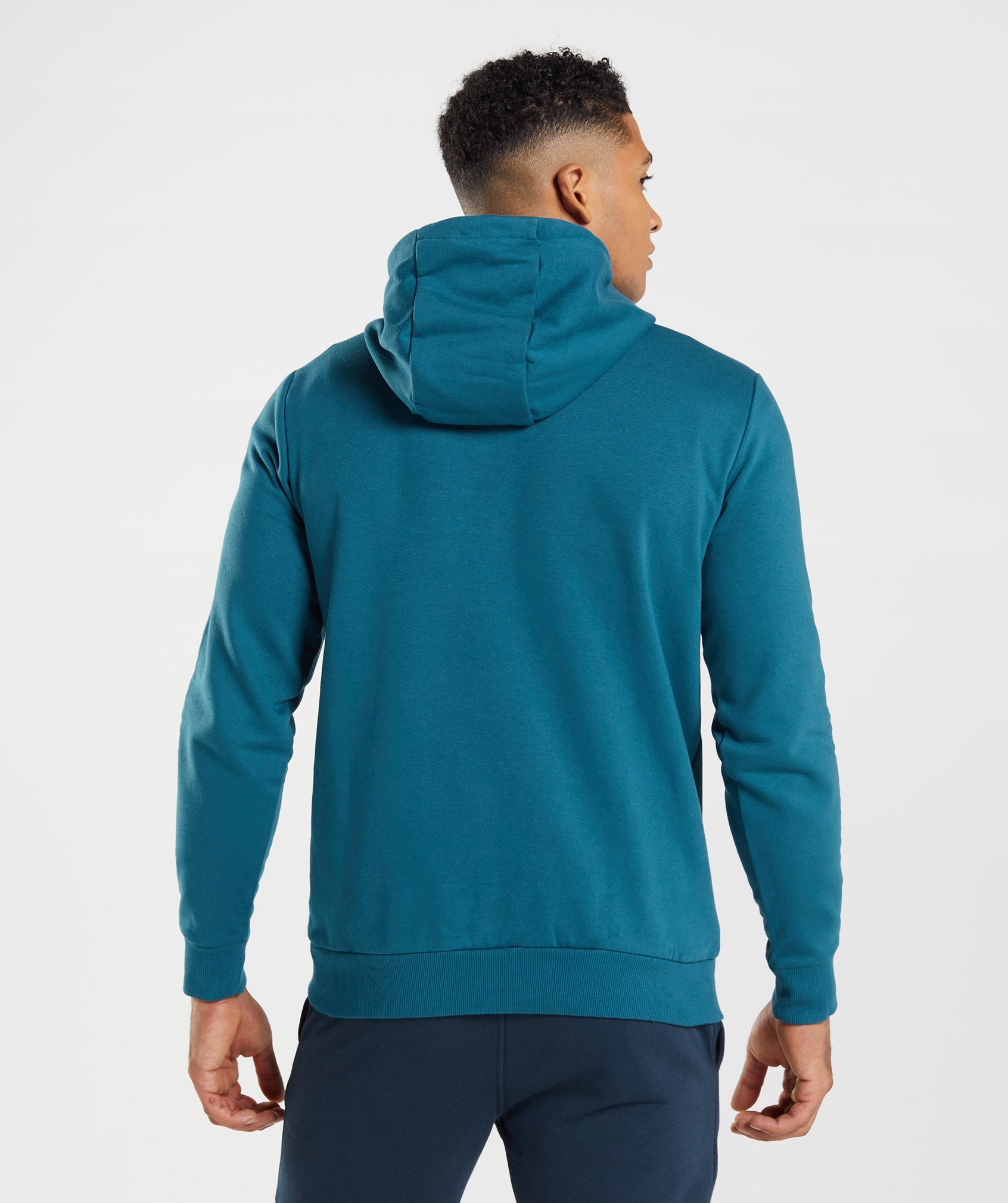 Blue Men's Gymshark Sharkhead Infill Hoodie | WPALMS-301