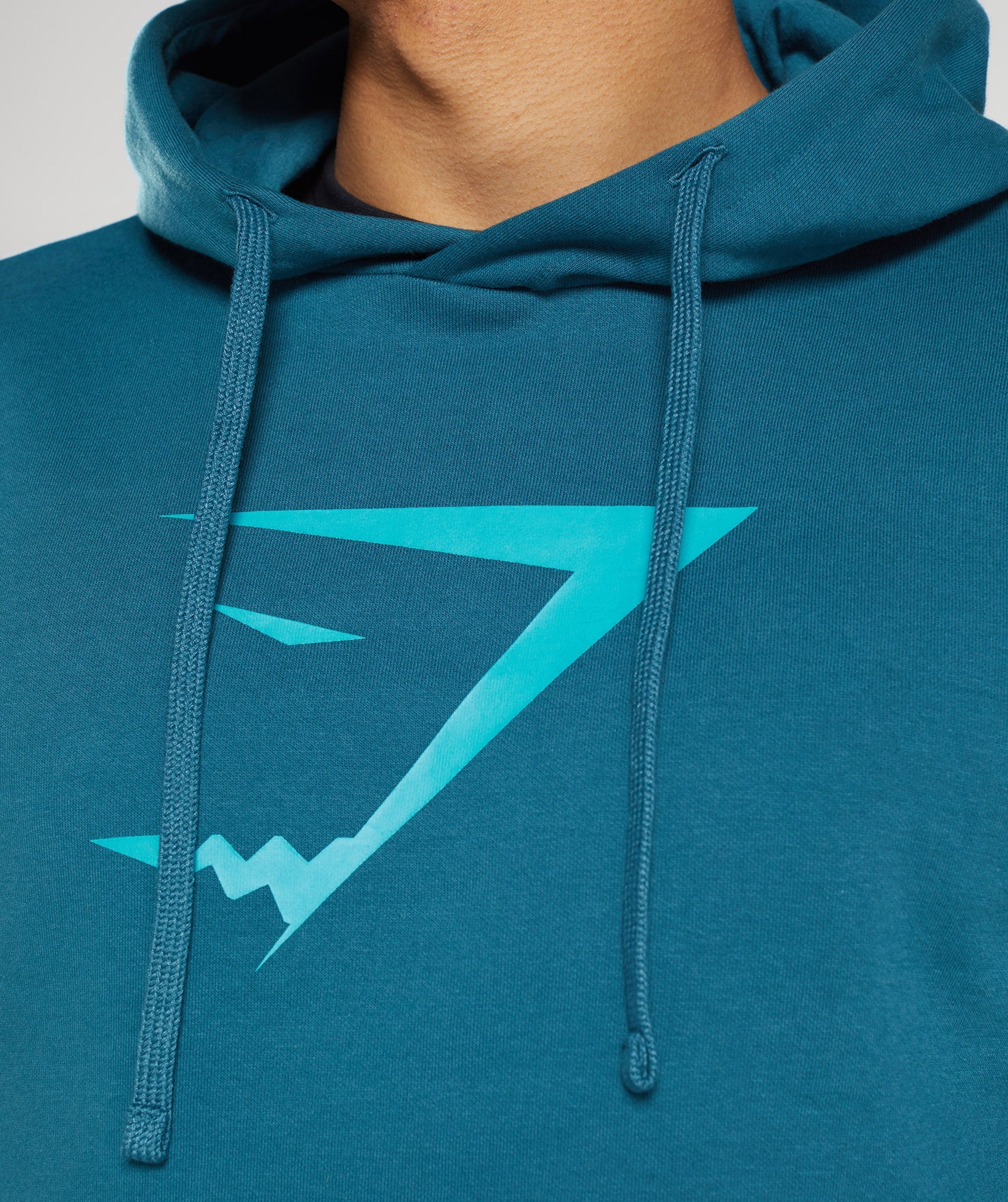 Blue Men's Gymshark Sharkhead Infill Hoodie | WPALMS-301