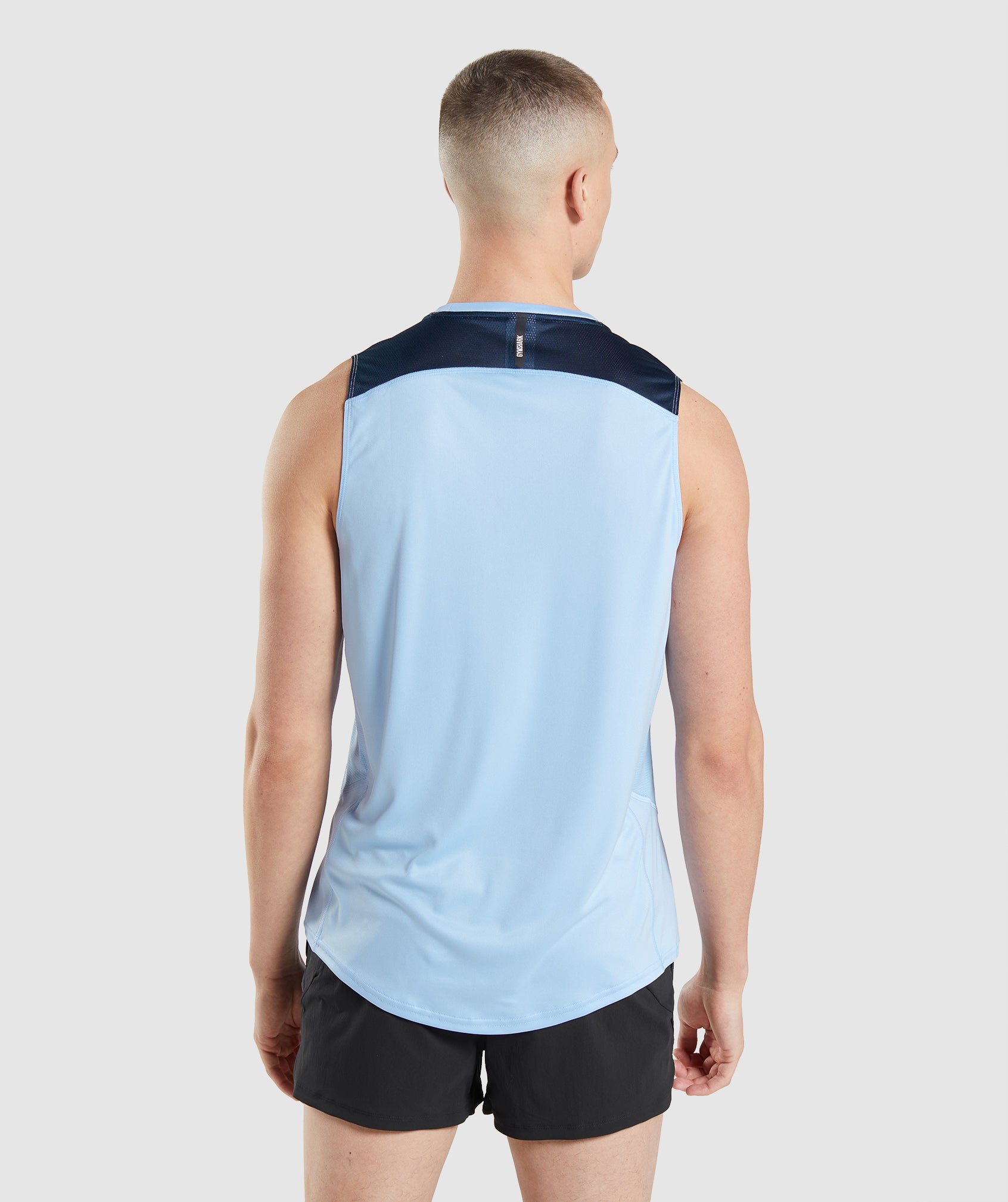 Blue Men's Gymshark Speed Evolve Tanks | RITOFC-146