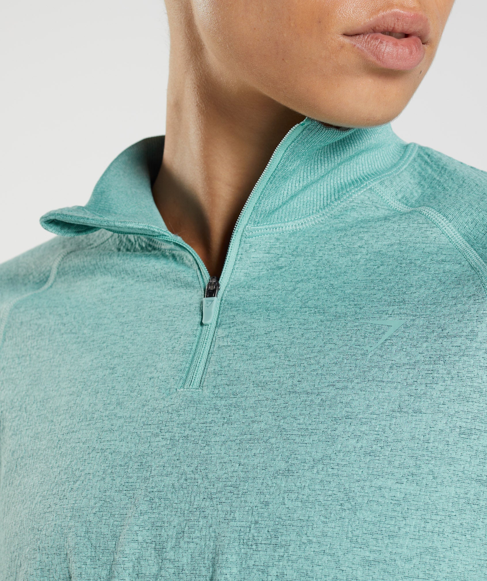 Blue / Turquoise Women's Gymshark 315 Long Sleeve Warmup Tops | FTPURZ-760