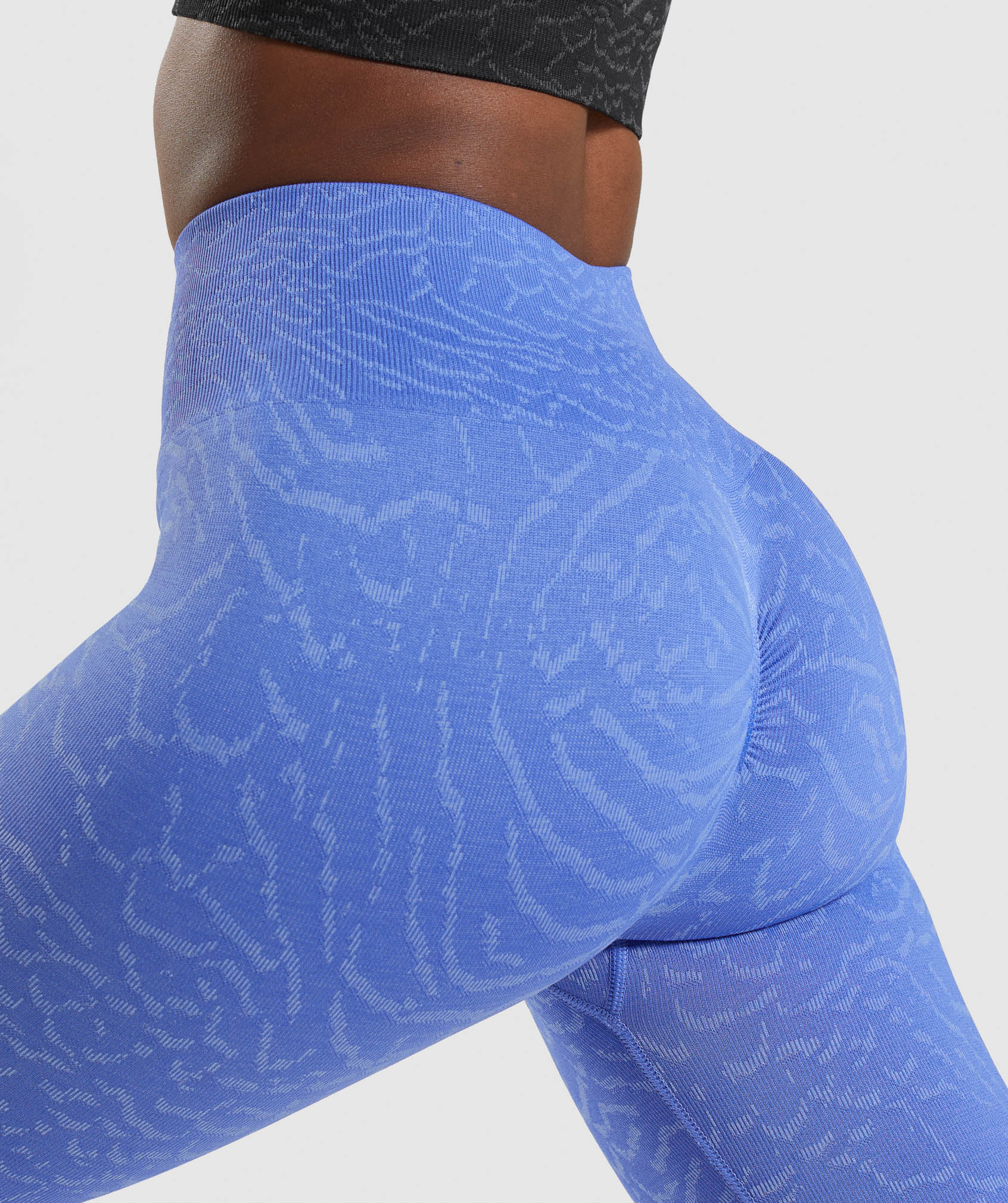 Blue Women's Gymshark Adapt Animal Seamless Leggings | MBFKNC-716