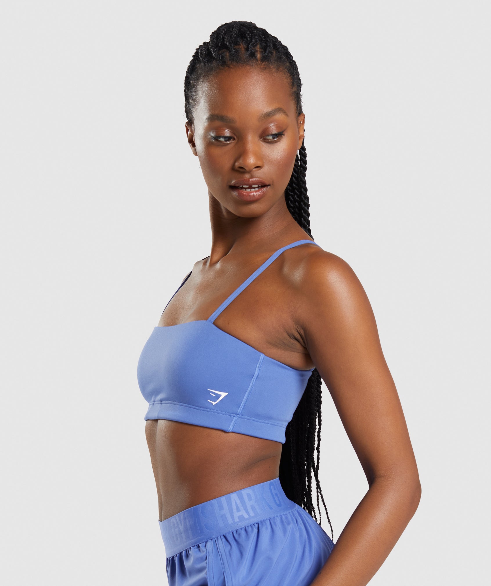 Blue Women's Gymshark Bandeau Sports Bra | DOMUGE-612