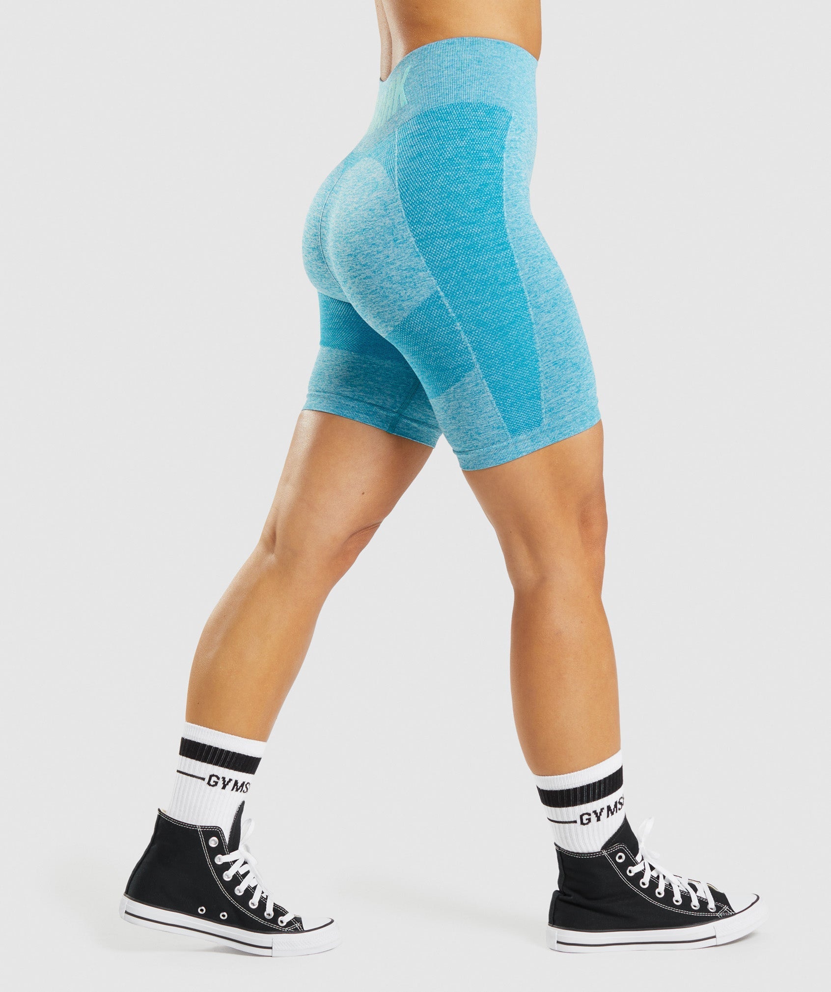 Blue Women's Gymshark Flex Cycling Shorts | YBMTRV-709