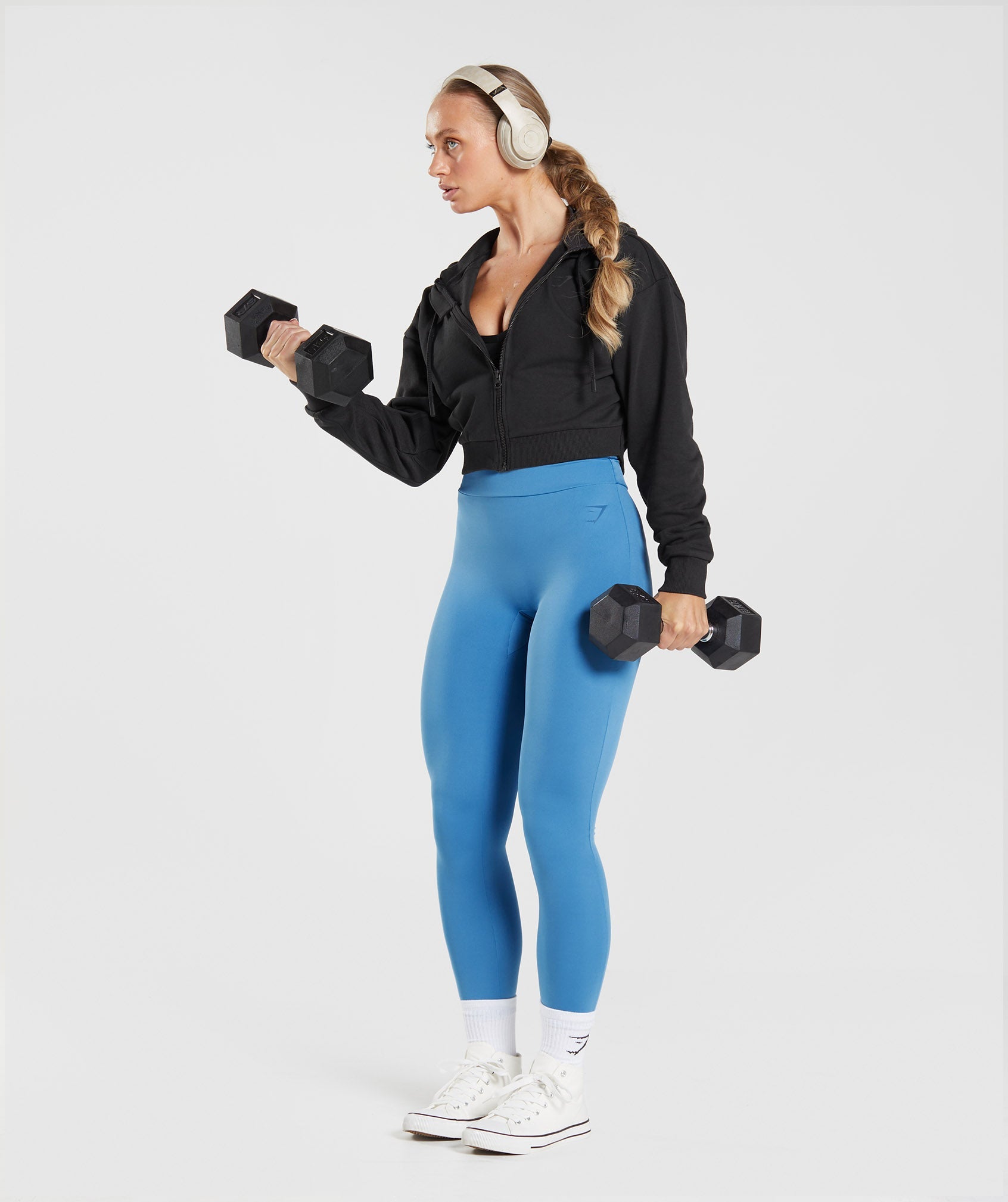 Blue Women's Gymshark GS Power Original Leggings | YGCQRL-382