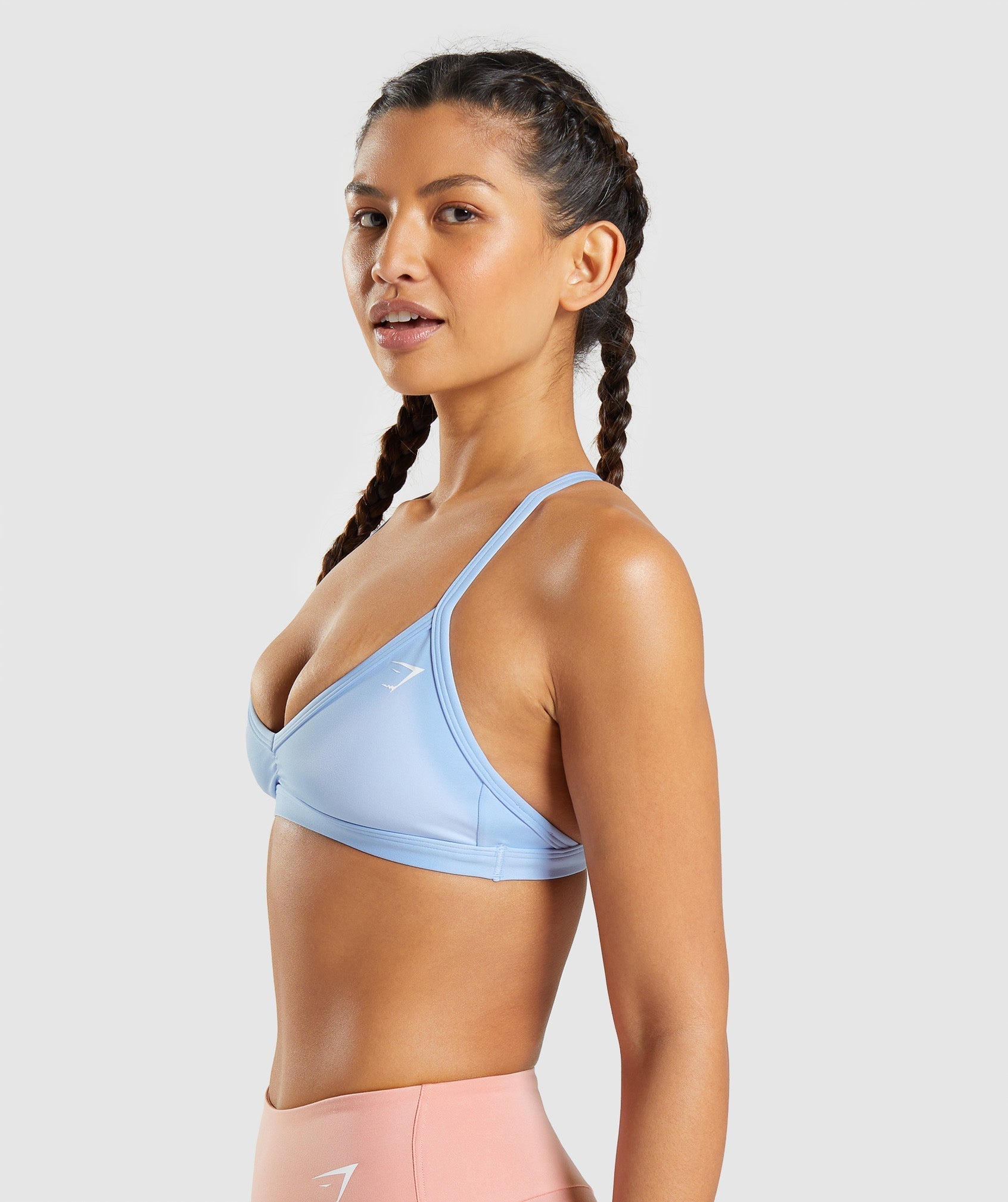 Blue Women's Gymshark Minimal Sports Bra | AGKHQU-738