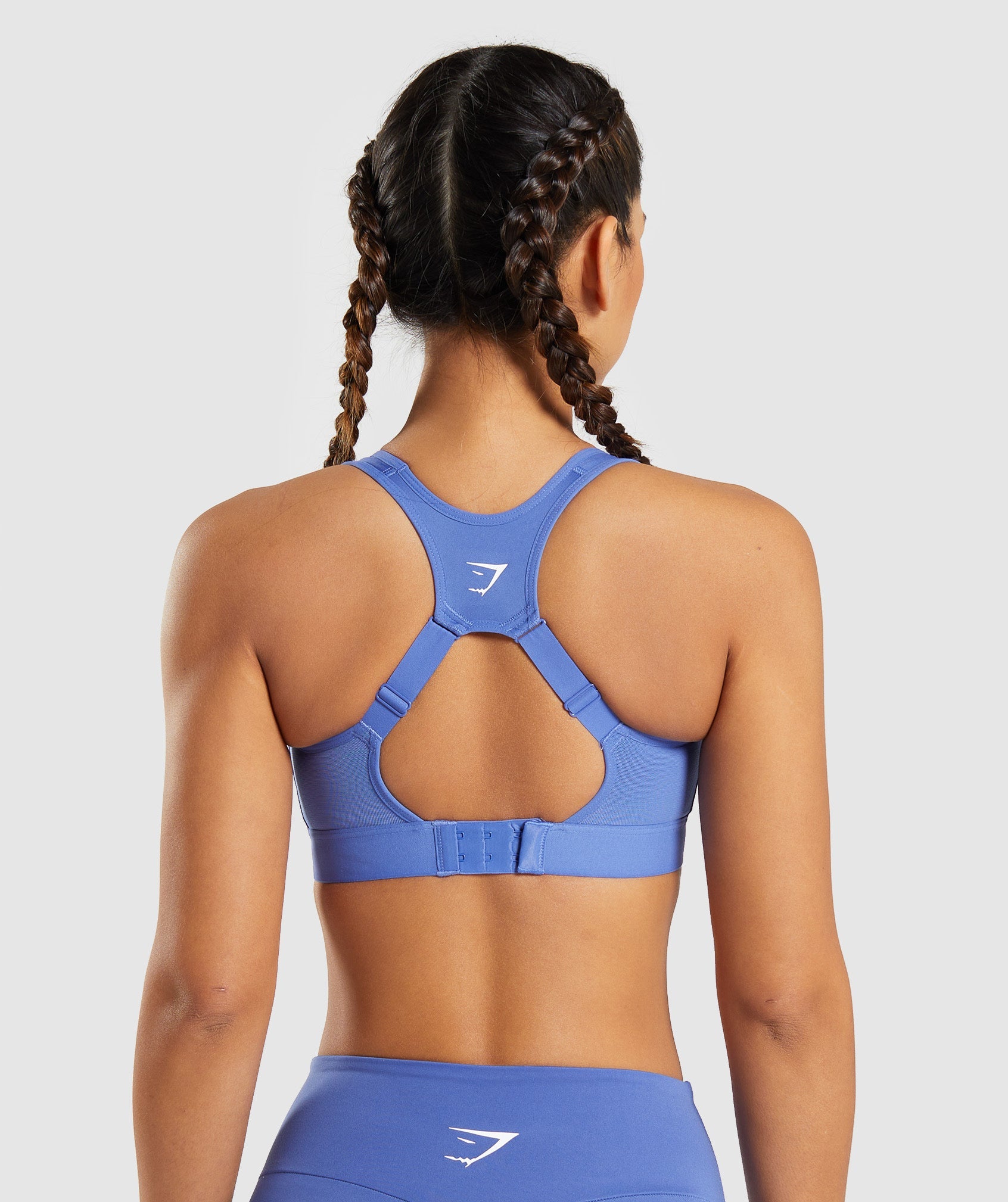 Blue Women's Gymshark Open Back Sports Bra | UMBKAL-647