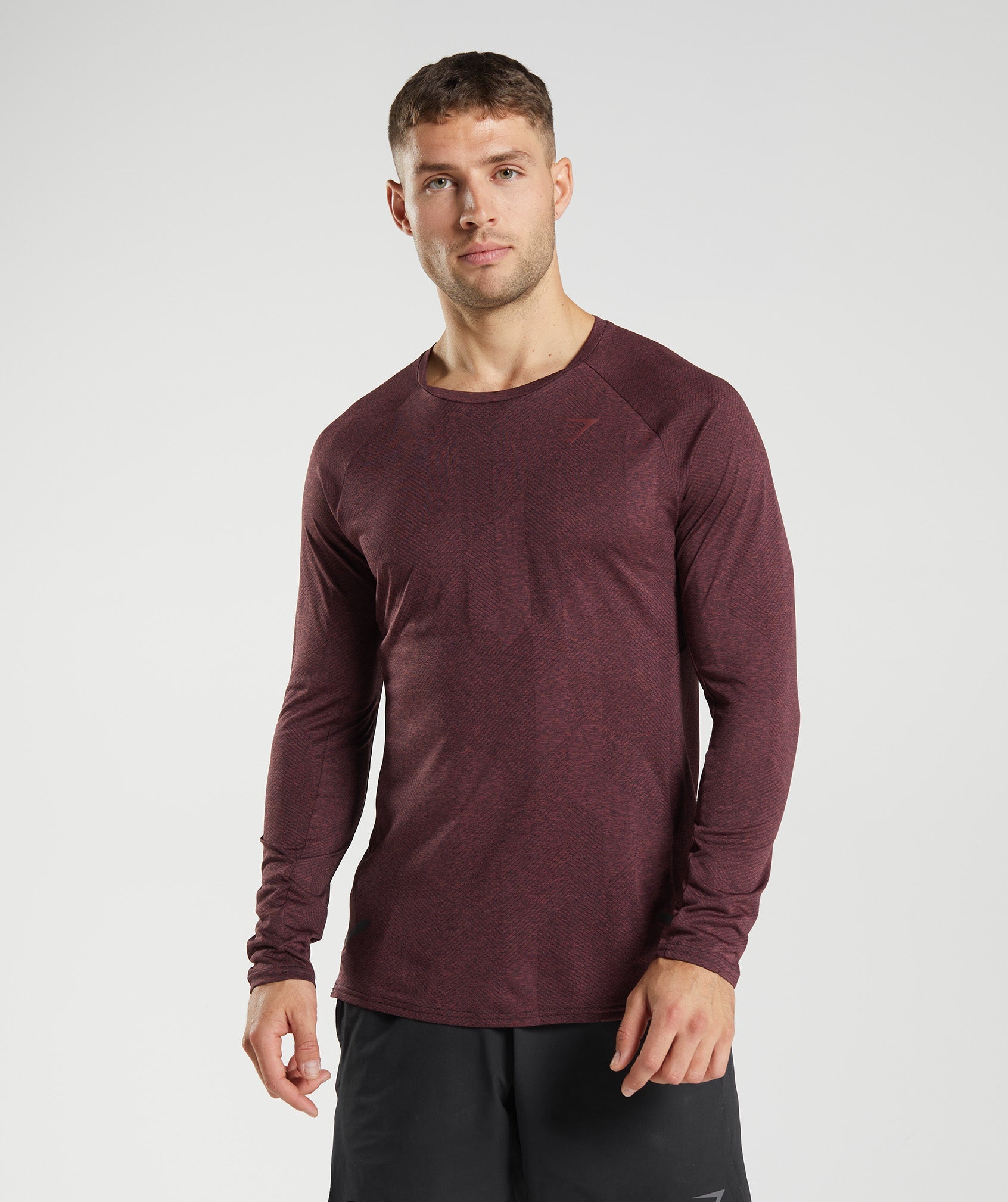 Brown Men\'s Gymshark Apex Long Sleeve T Shirts | XOAREH-678