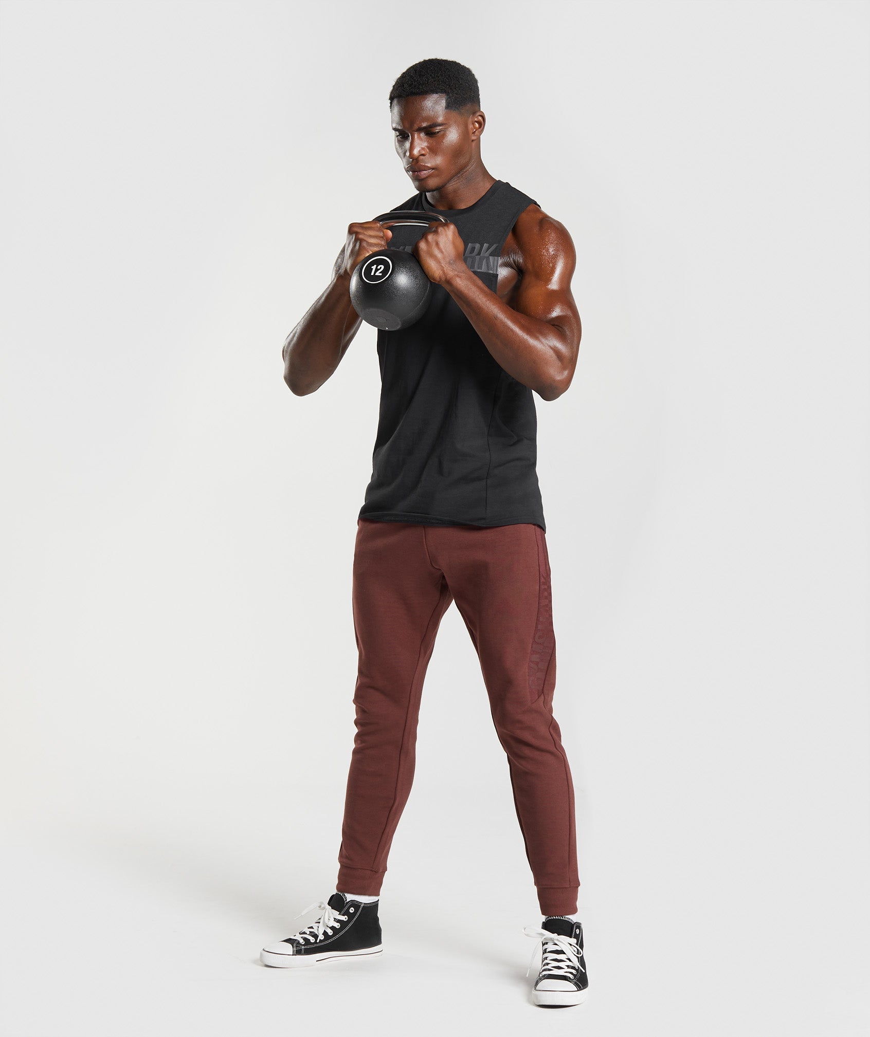 Brown Men's Gymshark Bold React Jogger | RTGMPE-841