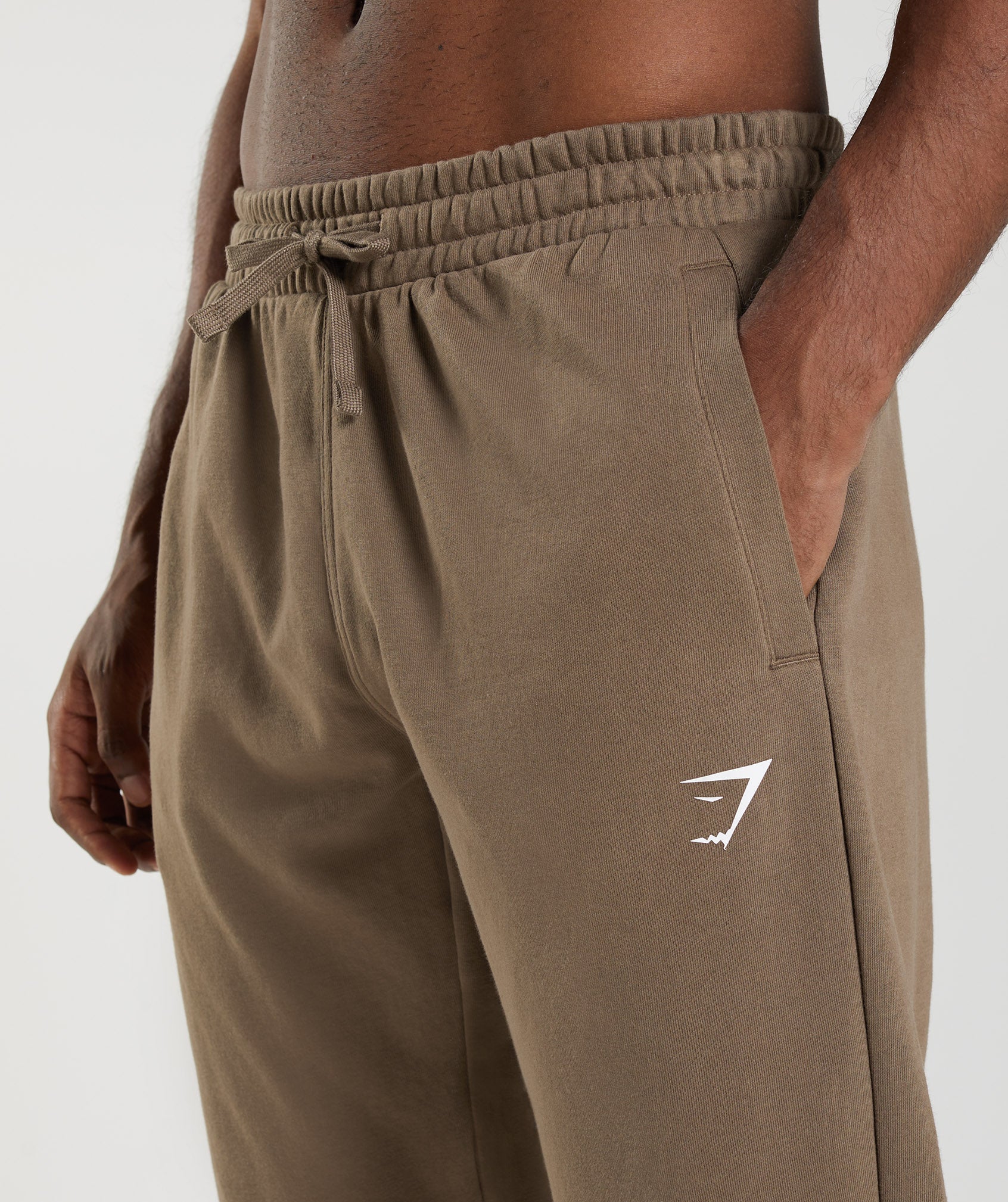 Brown Men's Gymshark Essential Oversized Jogger | BVJIZO-614