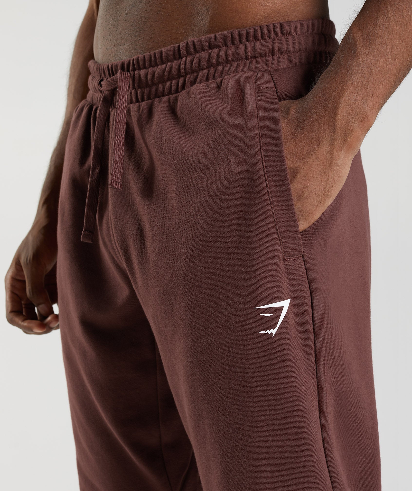 Brown Men's Gymshark Essential Oversized Jogger | GKULYE-865