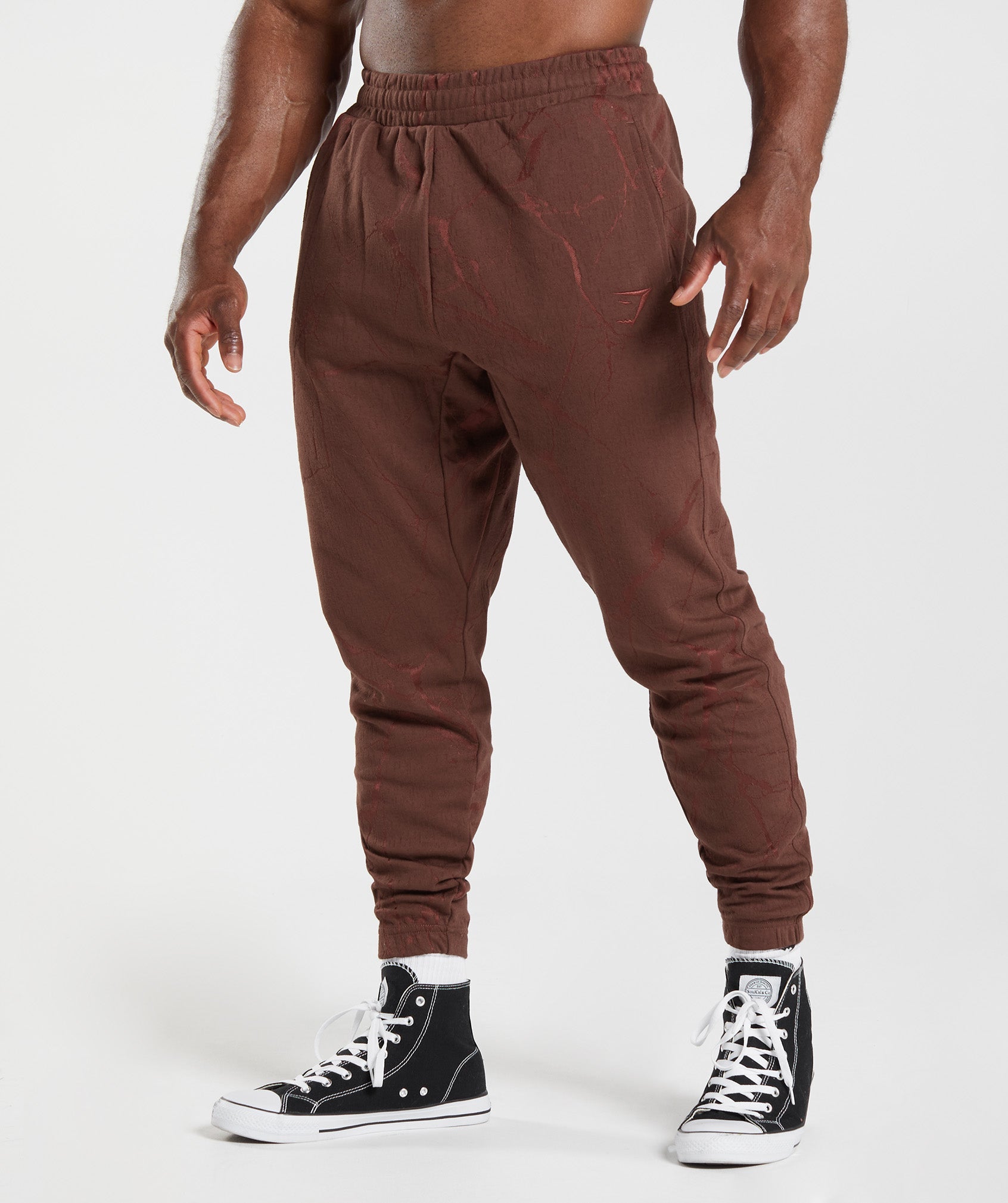 Brown Men\'s Gymshark Power Jogger | RMAOCV-024