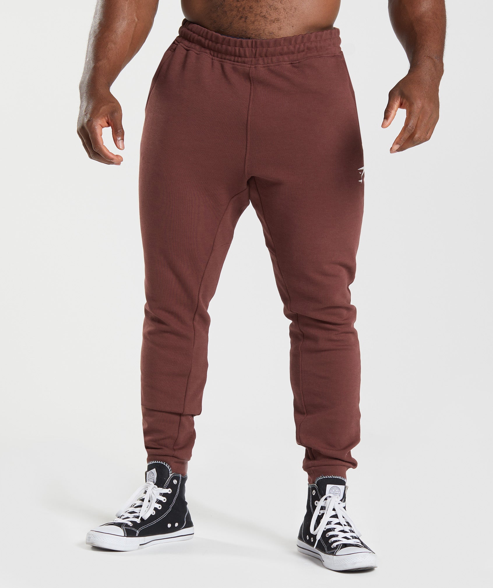 Brown Men\'s Gymshark React Jogger | HYTFCU-978