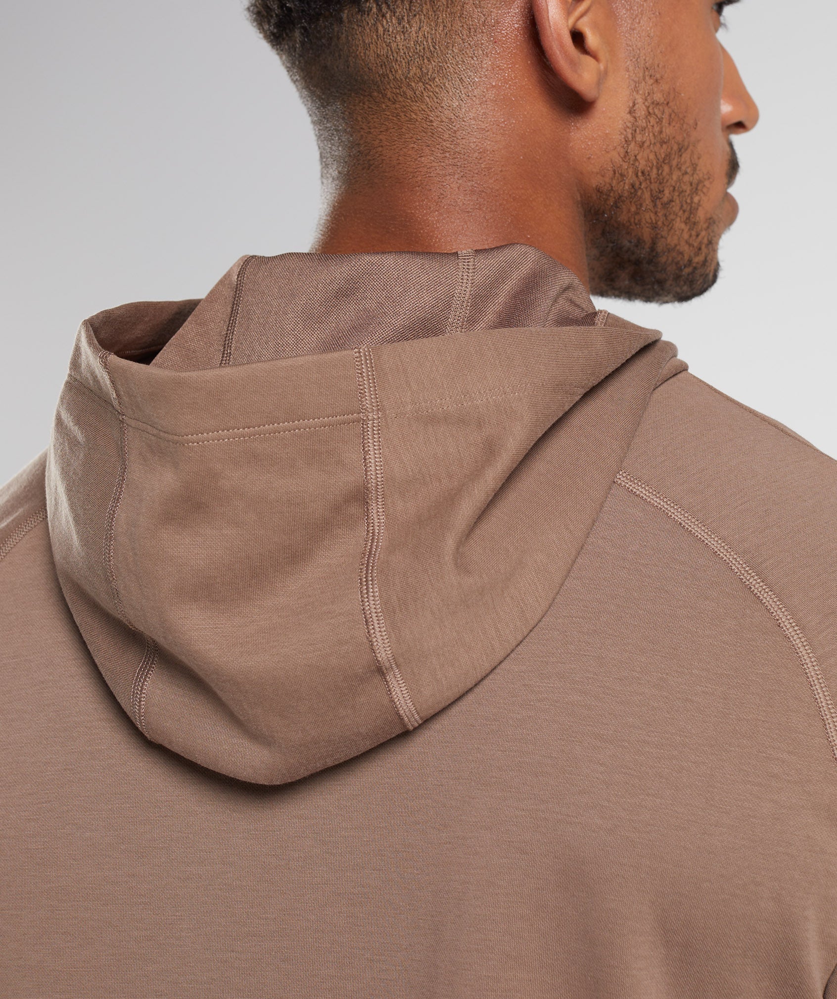 Brown Men's Gymshark Studio Hoodie | SNCVTA-497