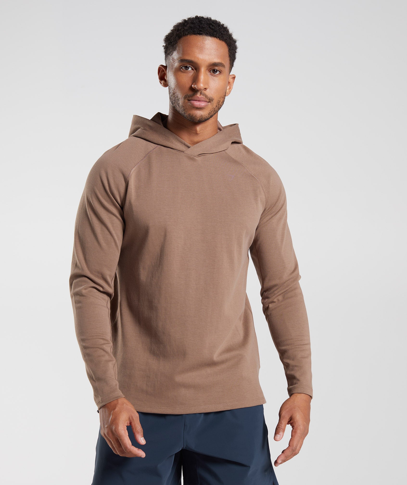 Brown Men\'s Gymshark Studio Hoodie | SNCVTA-497