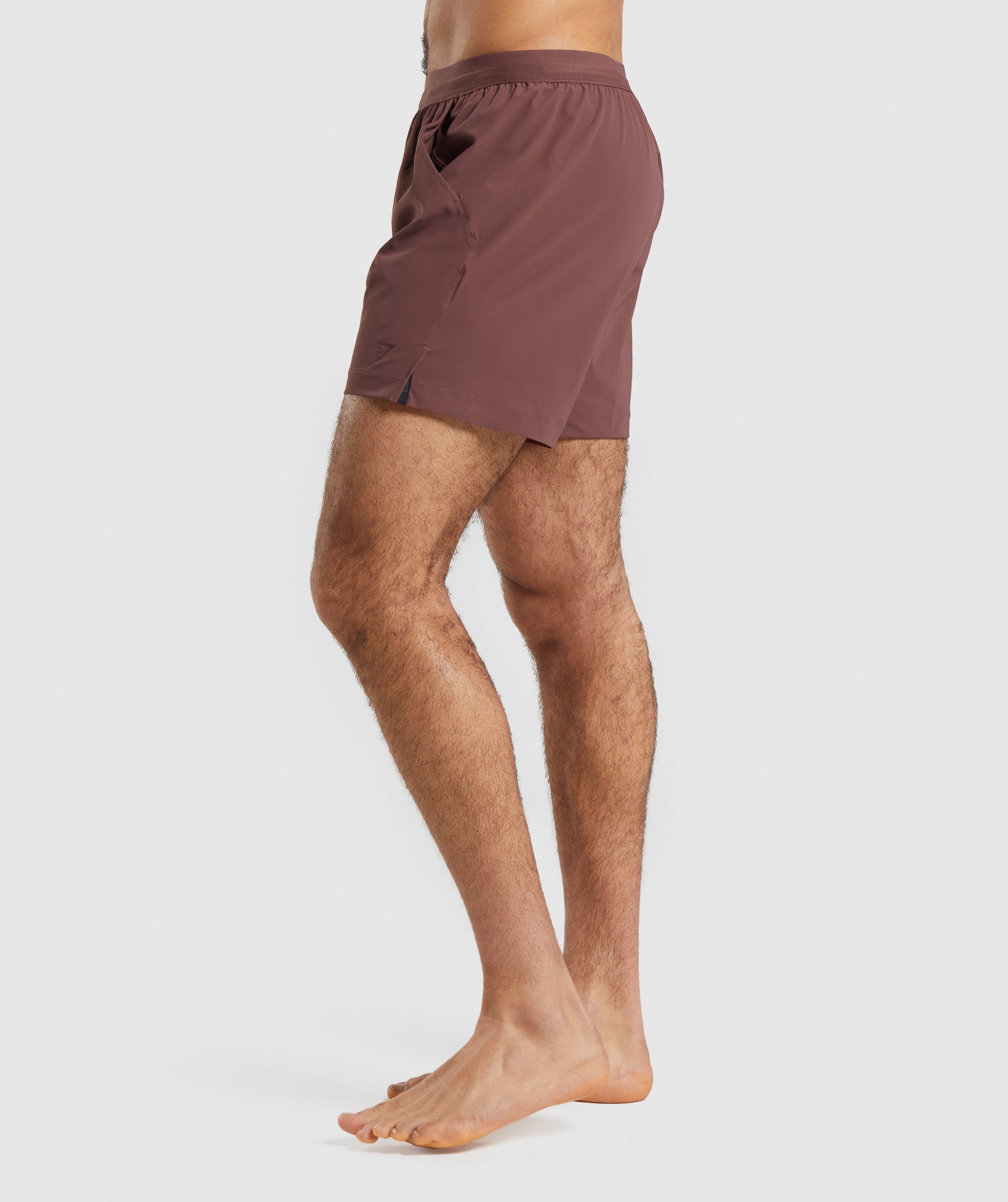 Brown Men's Gymshark Studio Shorts | HQUSZG-475