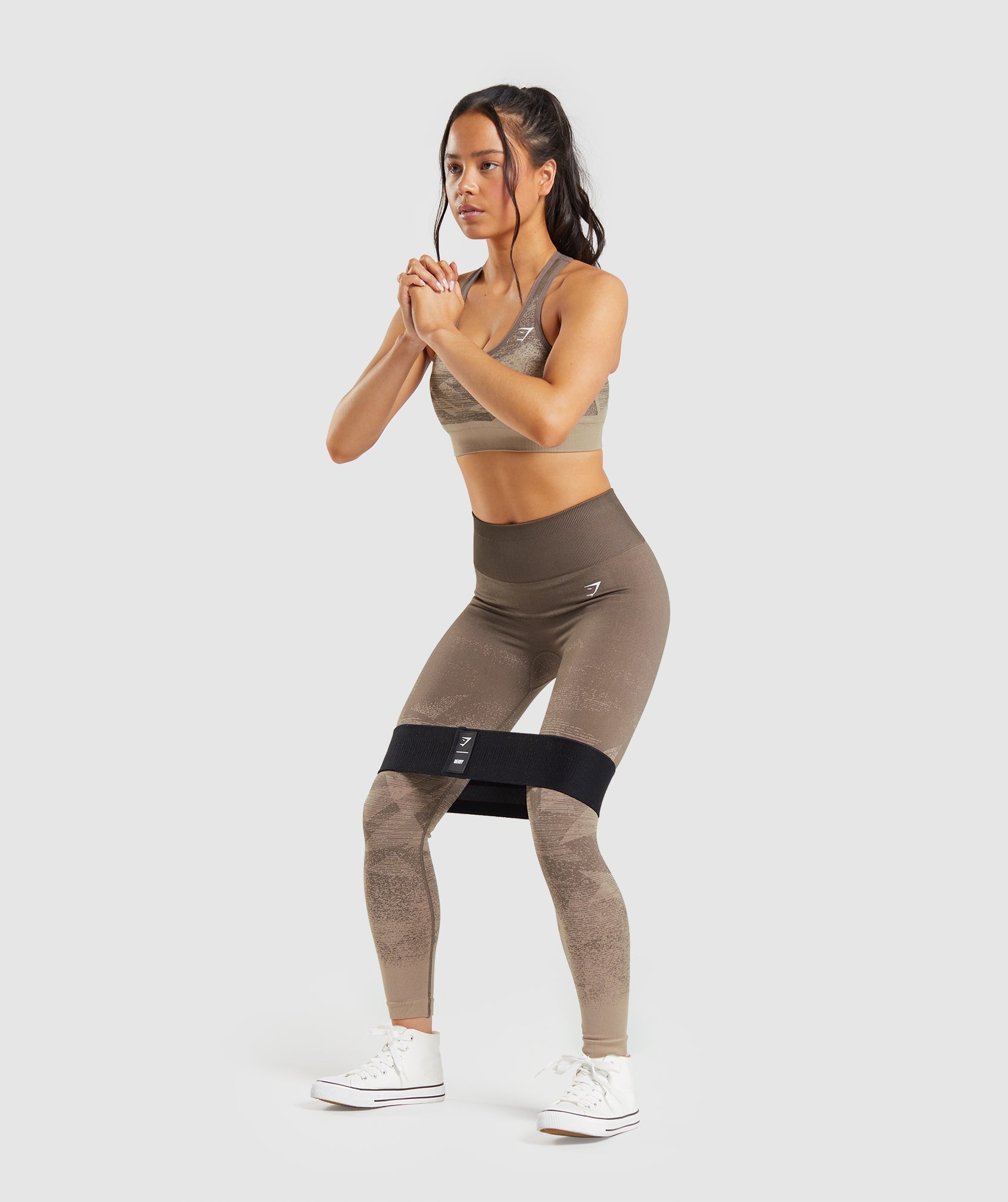 Brown Women's Gymshark Adapt Ombre Seamless Leggings | HBLQXO-312