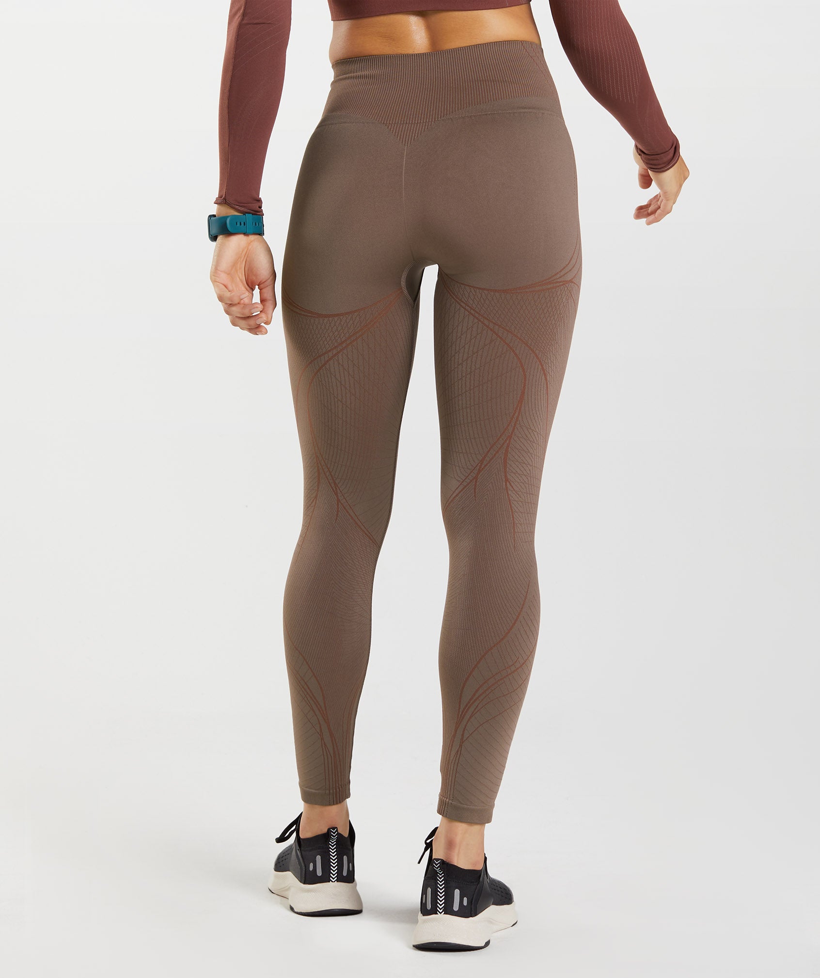 Brown Women's Gymshark Apex Seamless Leggings | FJWONB-692