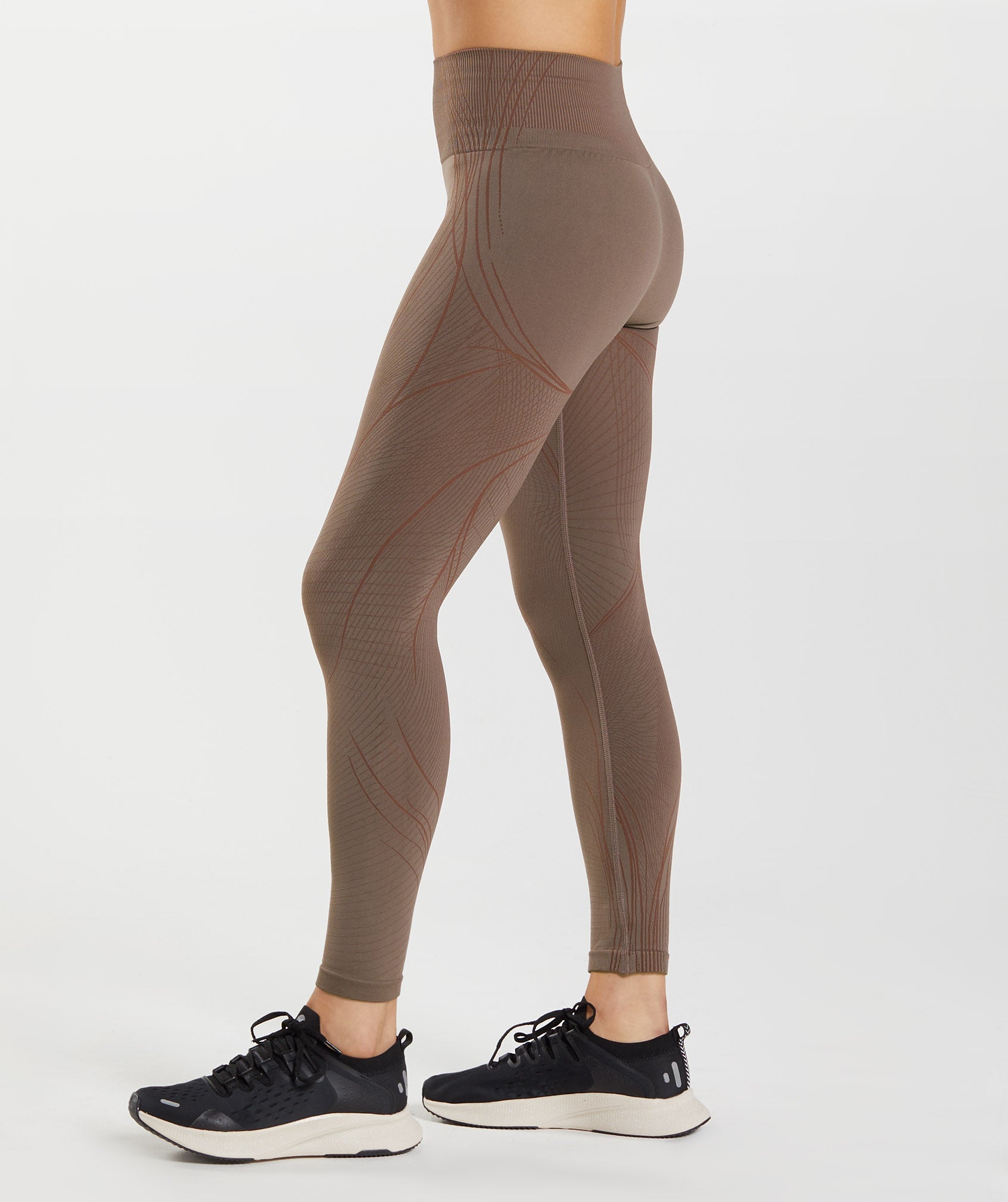 Brown Women's Gymshark Apex Seamless Leggings | FJWONB-692