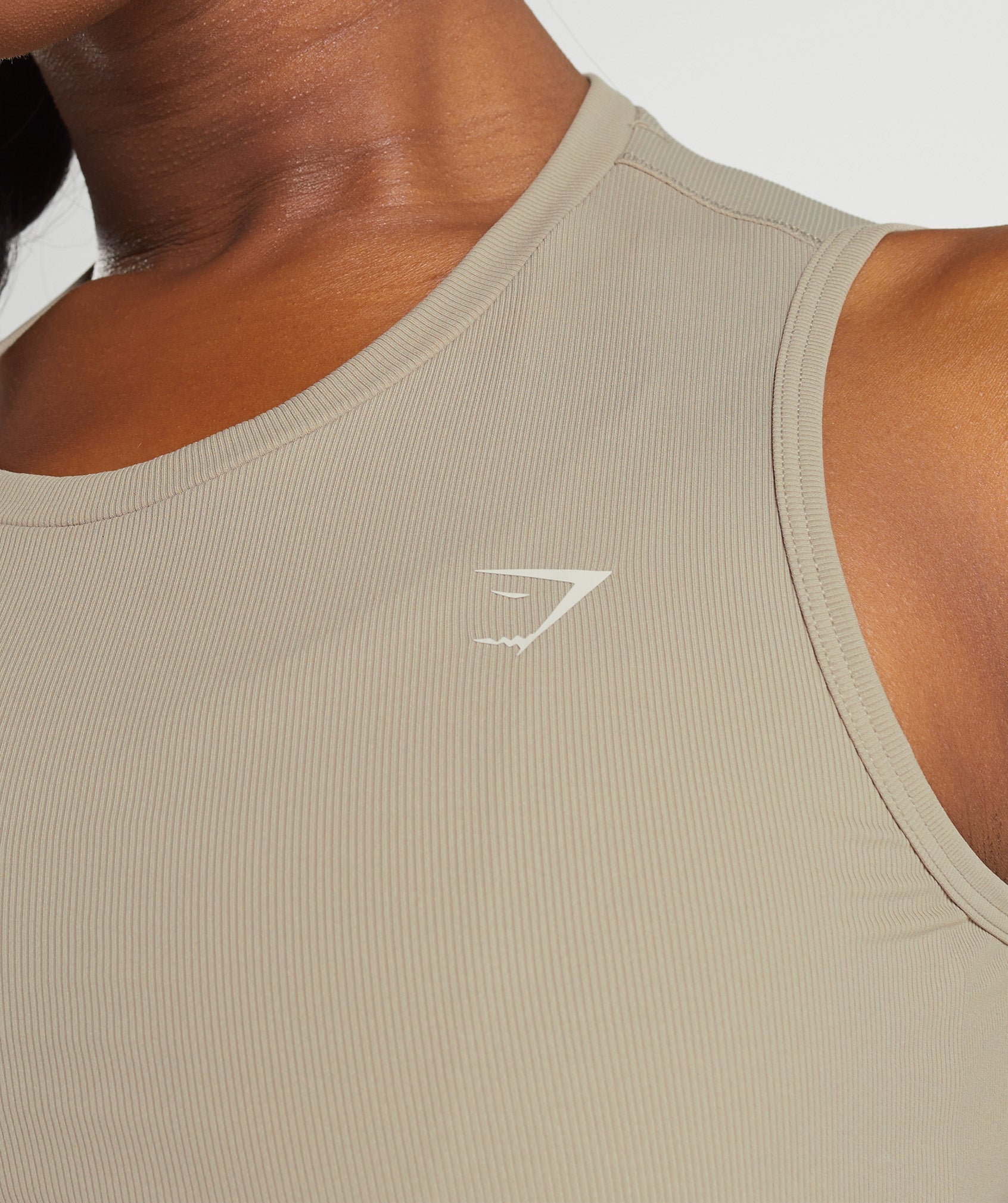 Brown Women's Gymshark Elevate Asymmetric Tanks | HOIFLR-201