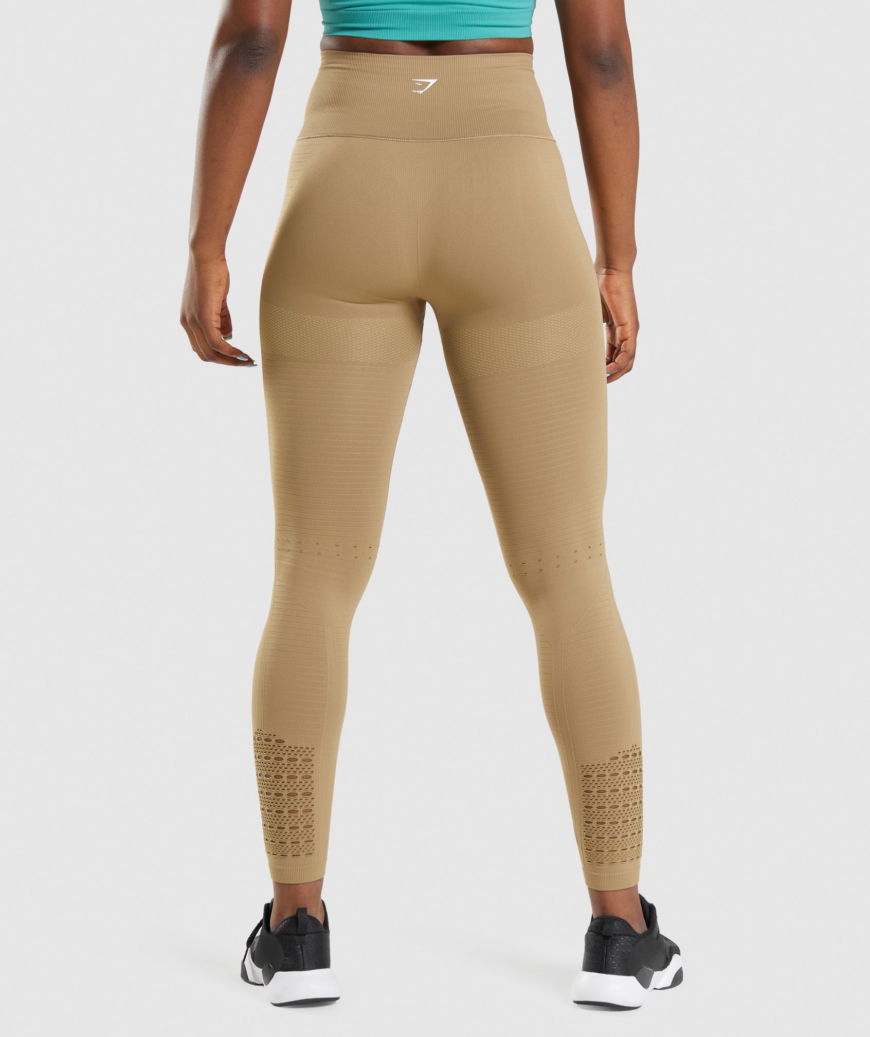 Brown Women's Gymshark Energy Seamless Leggings | JGBPAQ-283