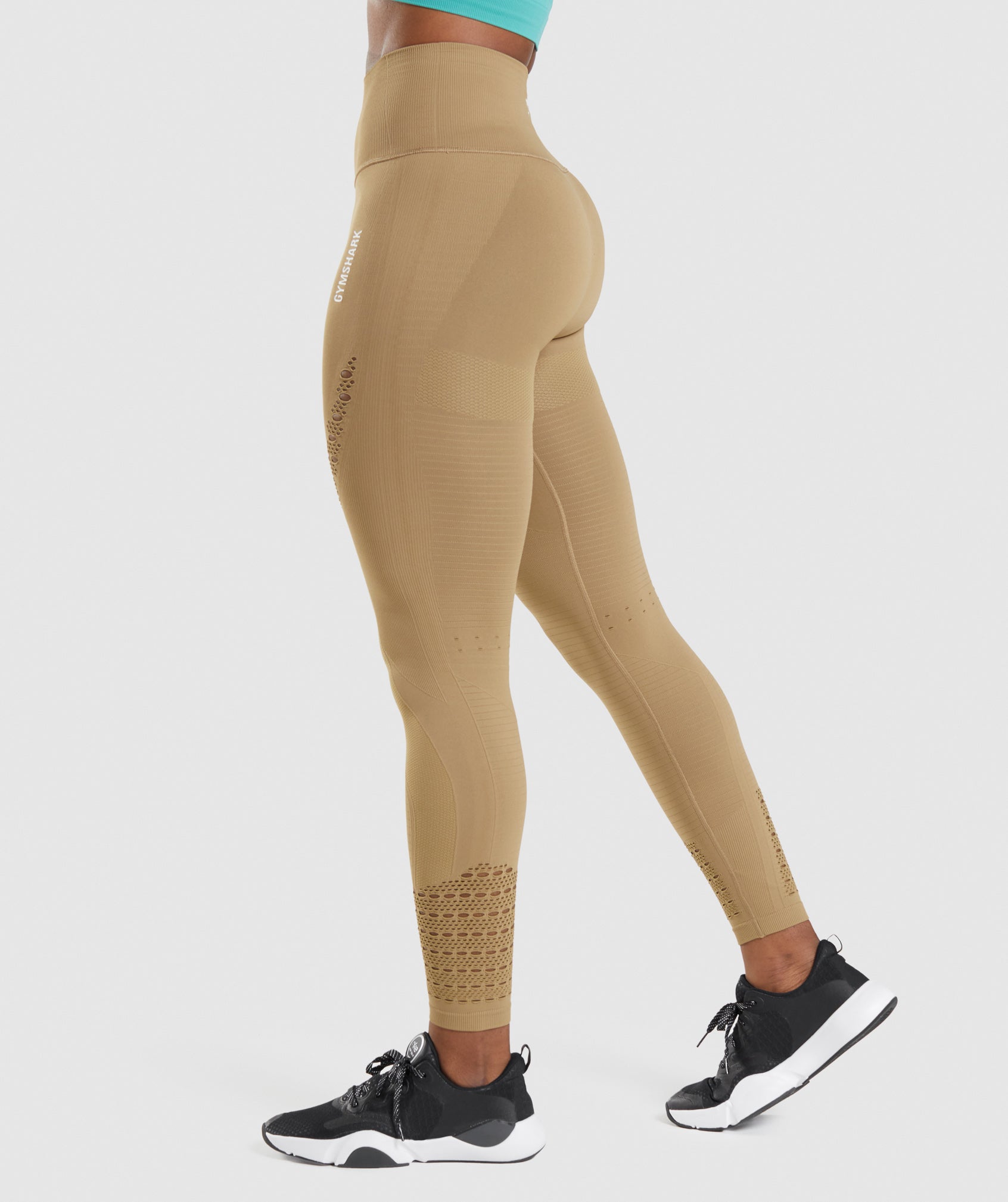 Brown Women's Gymshark Energy Seamless Leggings | JGBPAQ-283