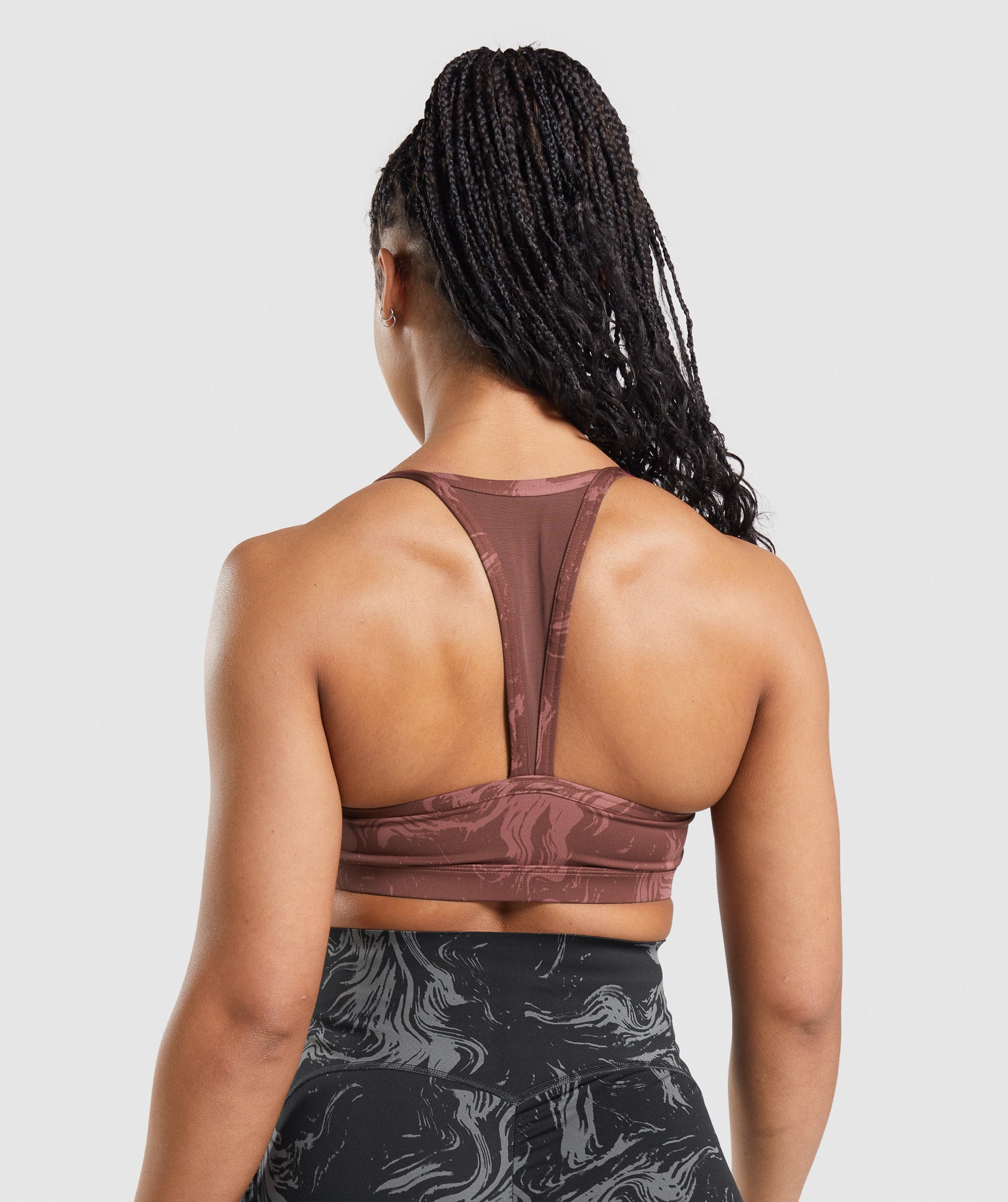 Brown Women's Gymshark GS Power Sports Bra | GAUSKX-914