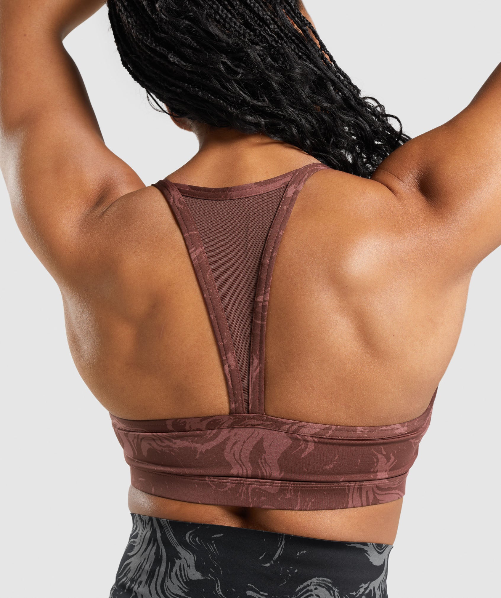 Brown Women's Gymshark GS Power Sports Bra | GAUSKX-914