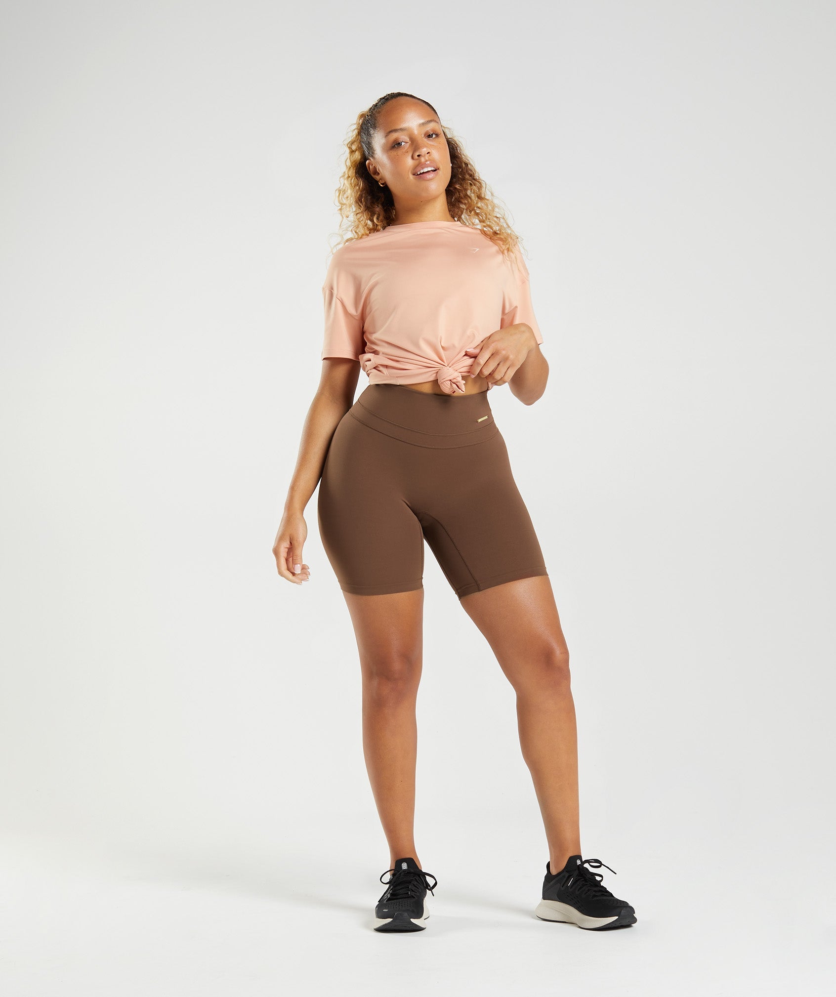 Brown Women's Gymshark Whitney Cycling Shorts | RHTNYK-560