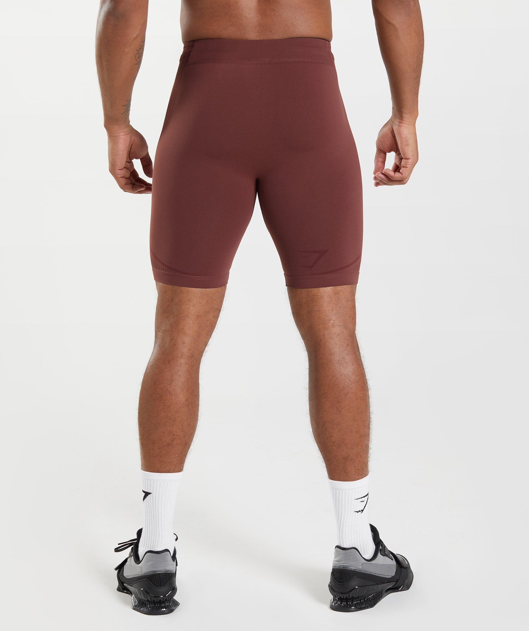 Burgundy Men's Gymshark 315 Seamless 1/2 Shorts | BAIYPF-436