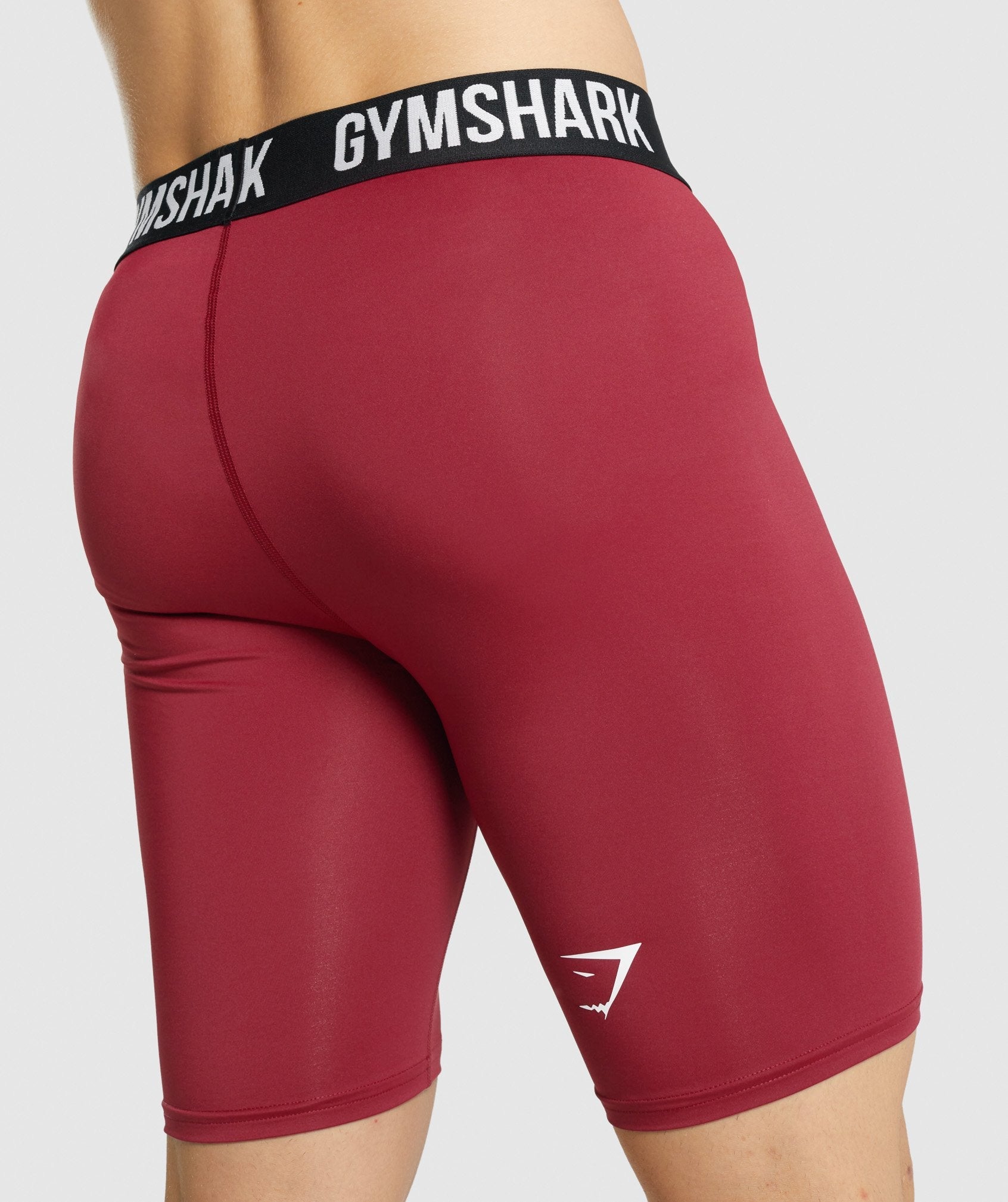 Burgundy Men's Gymshark Element Baselayer Shorts | XDTPBG-018