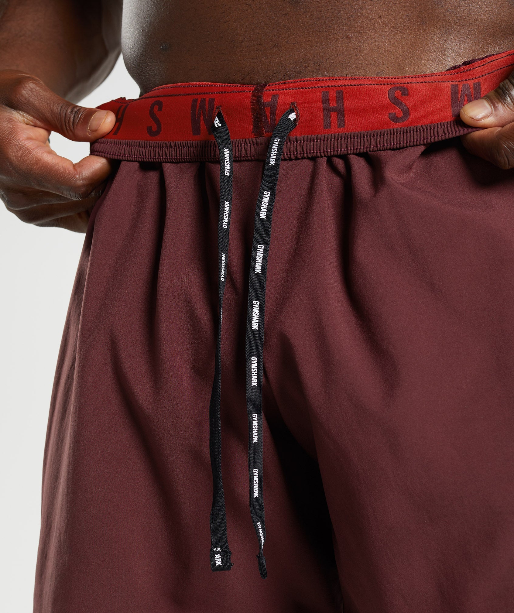 Burgundy Men's Gymshark Sport Shorts | HLORNE-926