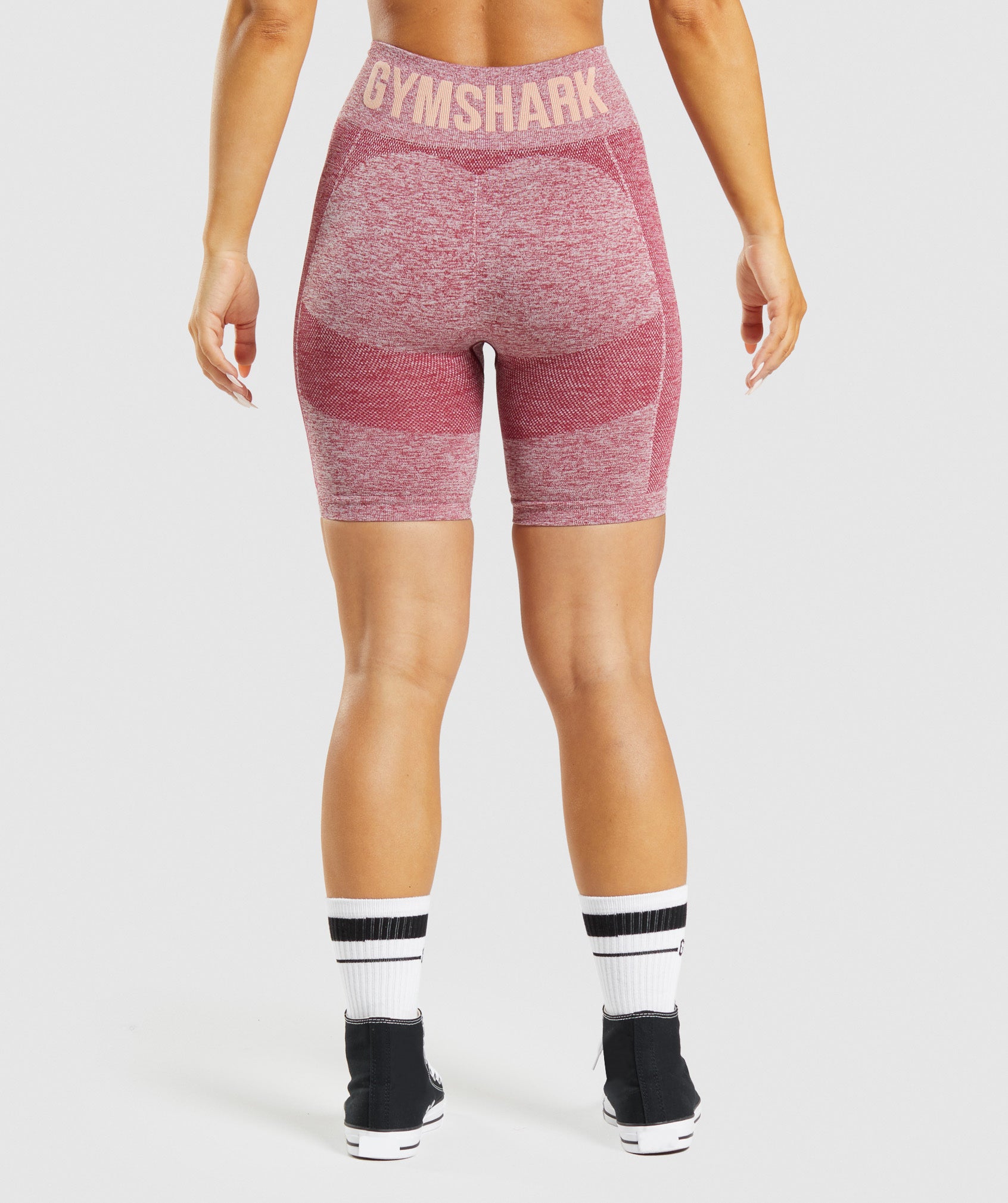 Burgundy Women's Gymshark Flex Cycling Shorts | NBHTAR-640