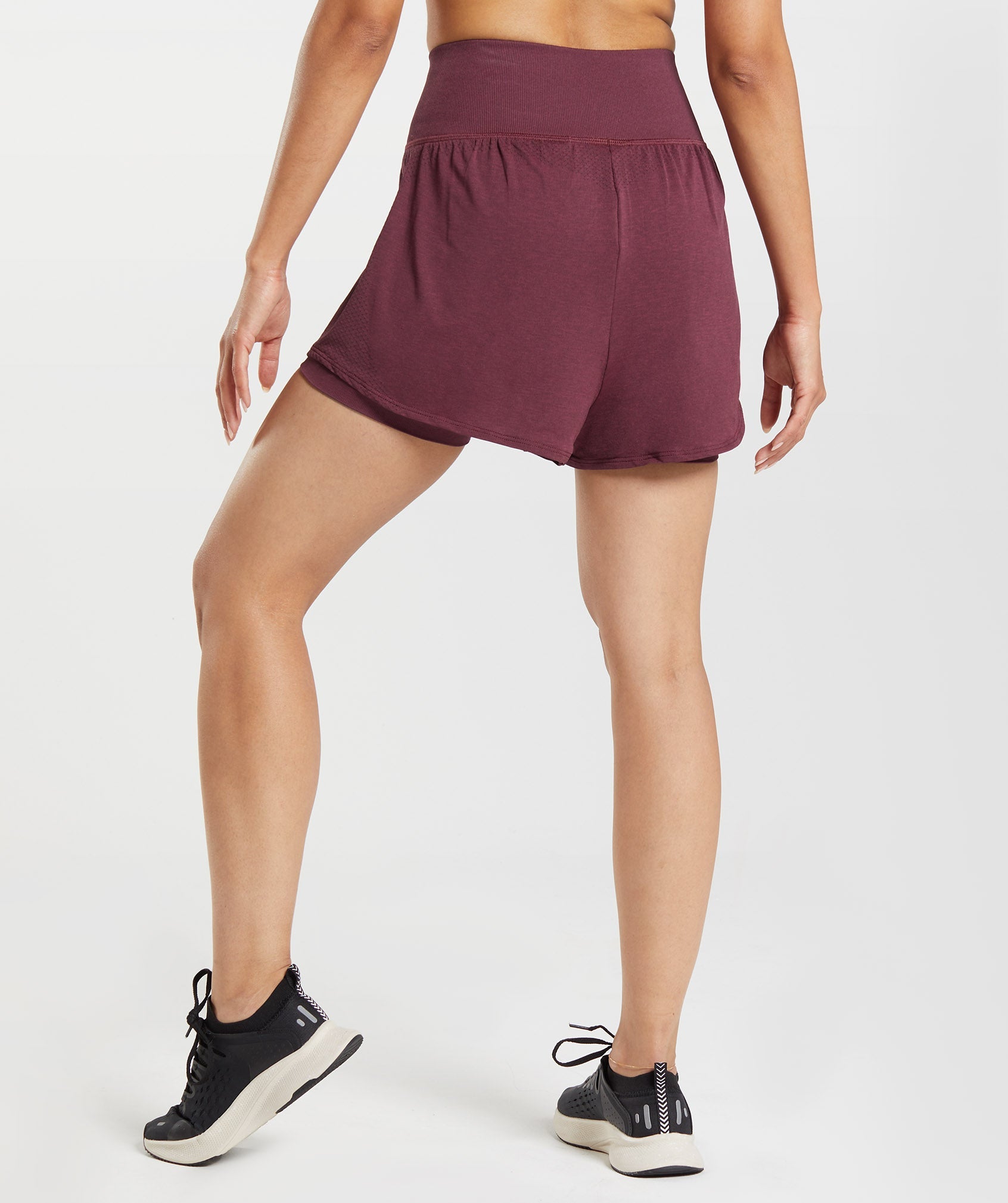 Burgundy Women's Gymshark Vital Seamless 2.0 2-in-1 Shorts | LHFADO-437