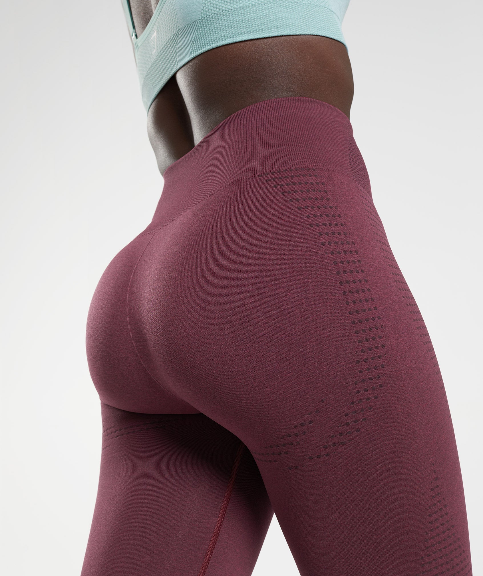 Burgundy Women's Gymshark Vital Seamless 2.0 Leggings | UHPKRL-579