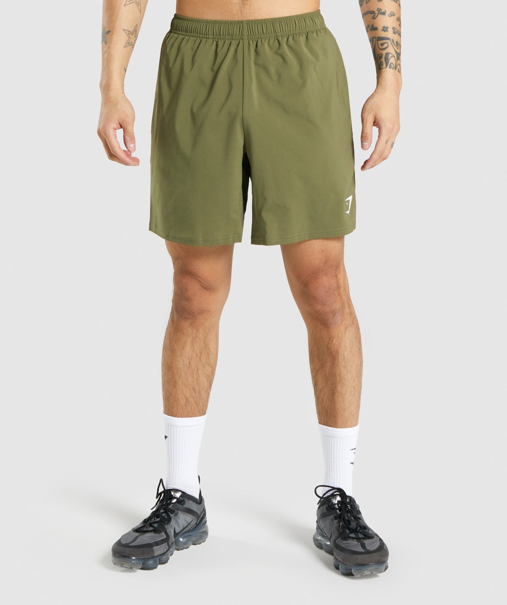 Dark Green Men's Gymshark Arrival Shorts | SLYNPZ-045