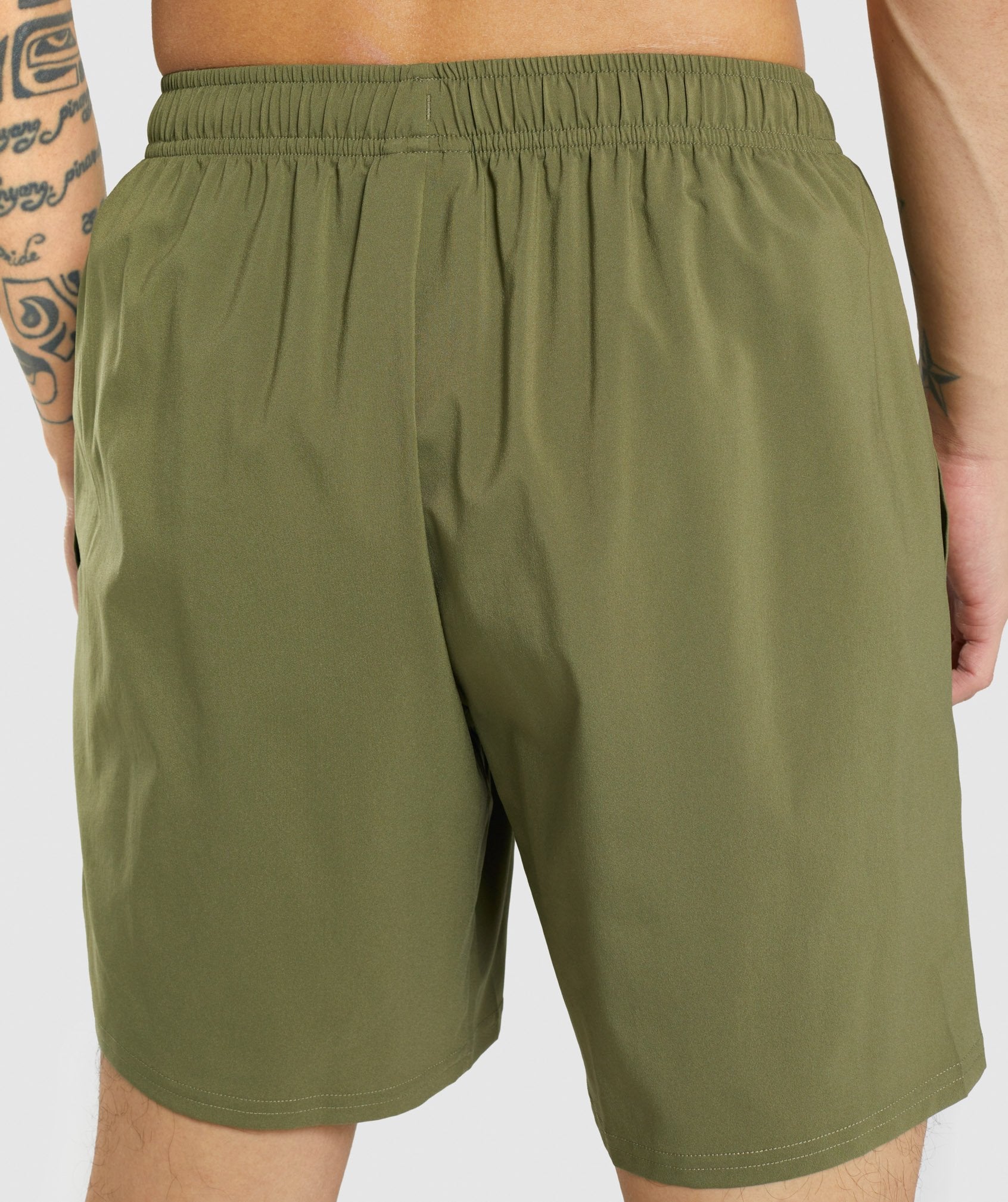 Dark Green Men's Gymshark Arrival Shorts | SLYNPZ-045