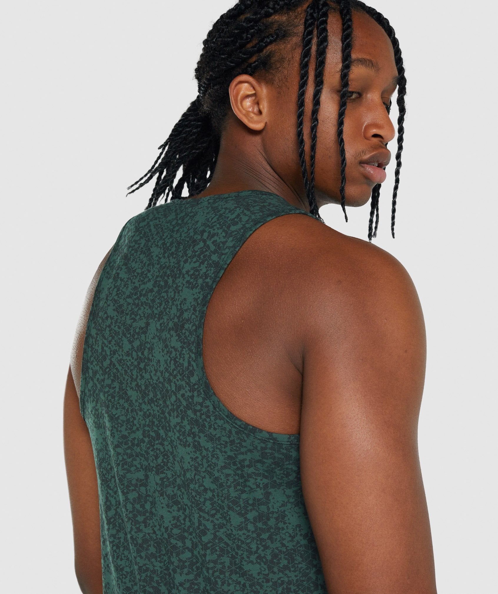 Dark Green Men's Gymshark Critical 2.0 Tanks | YZGTWM-853