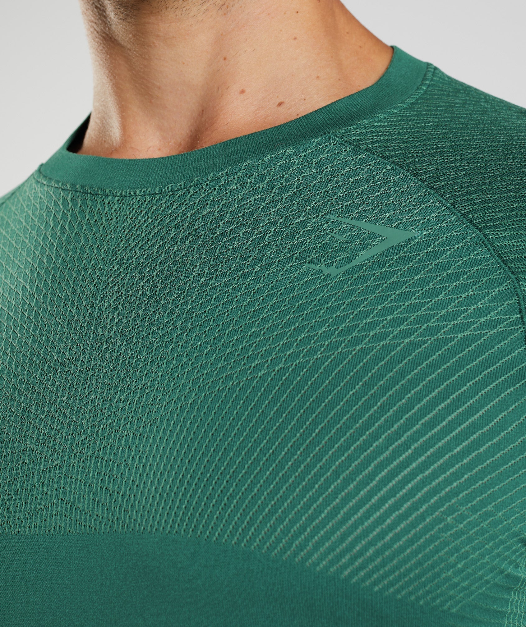 Green Men's Gymshark Apex Seamless Long Sleeve T Shirts | GBPXJU-128