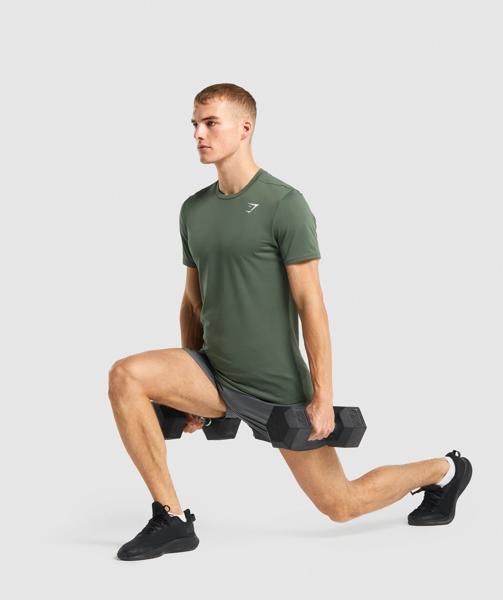 Green Men's Gymshark Arrival T Shirts | ZPXIRW-753