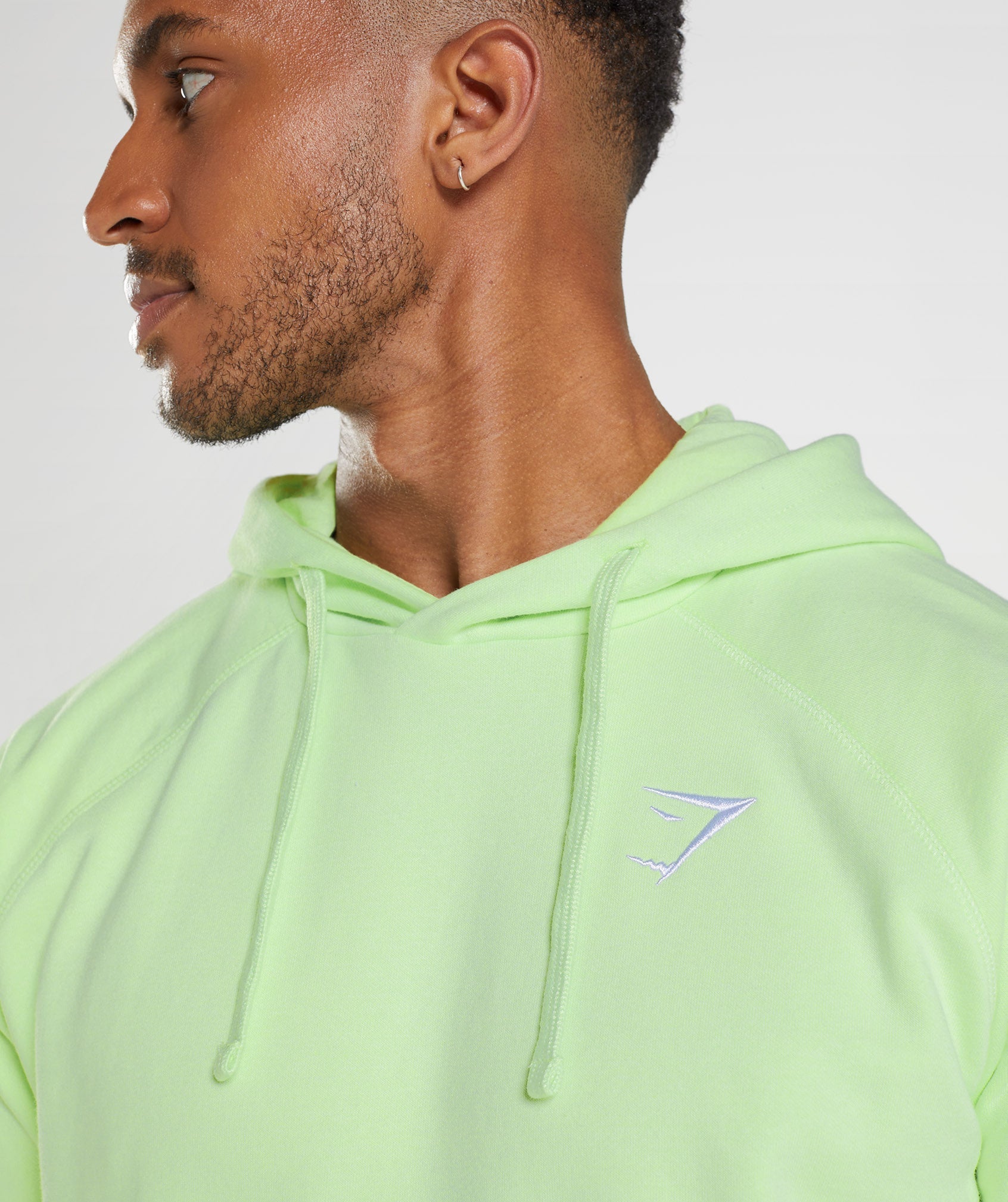 Green Men's Gymshark Crest Hoodie | ERHXPQ-254