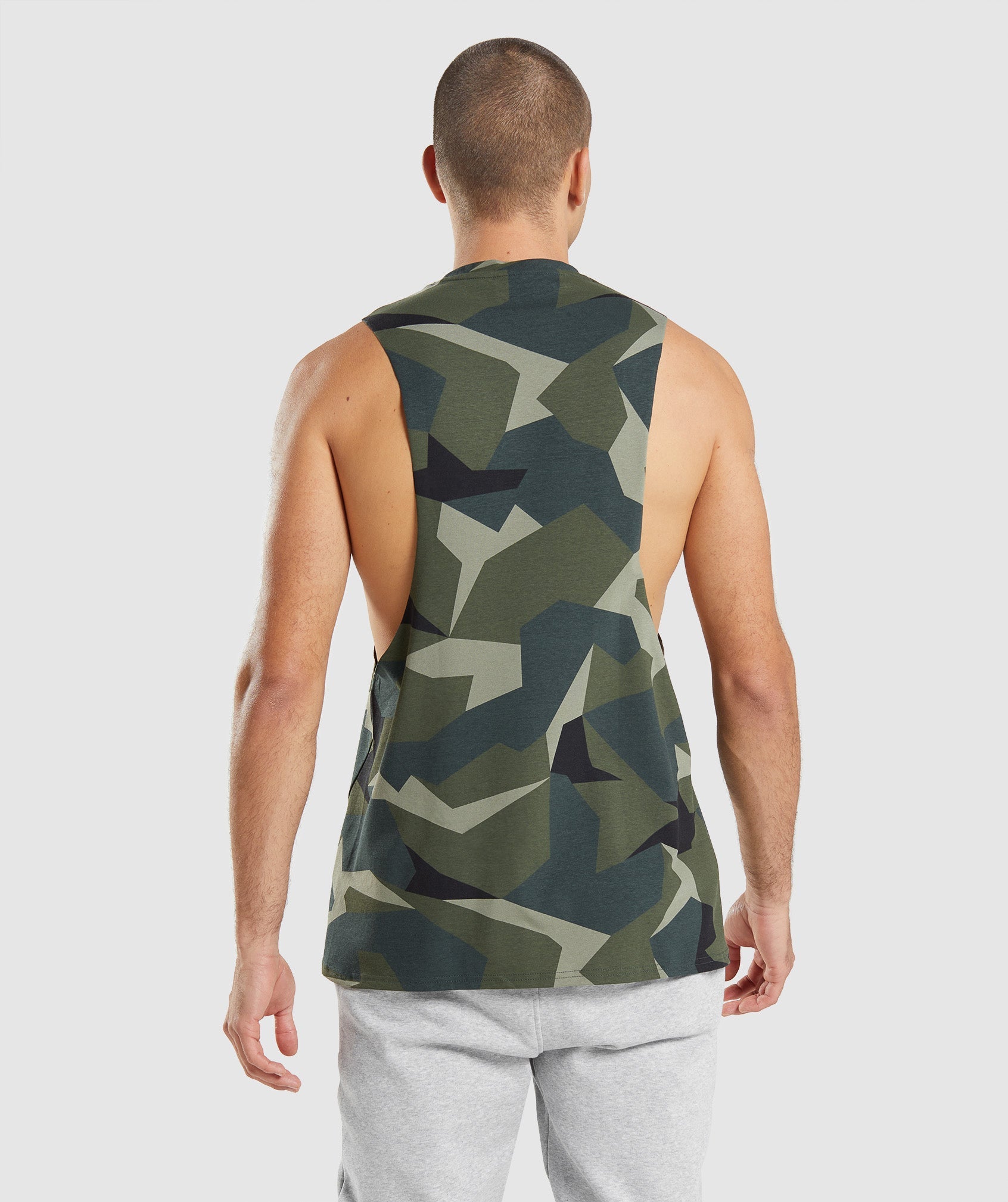 Green Men's Gymshark Critical Drop Arm Tanks | QJEMPI-859