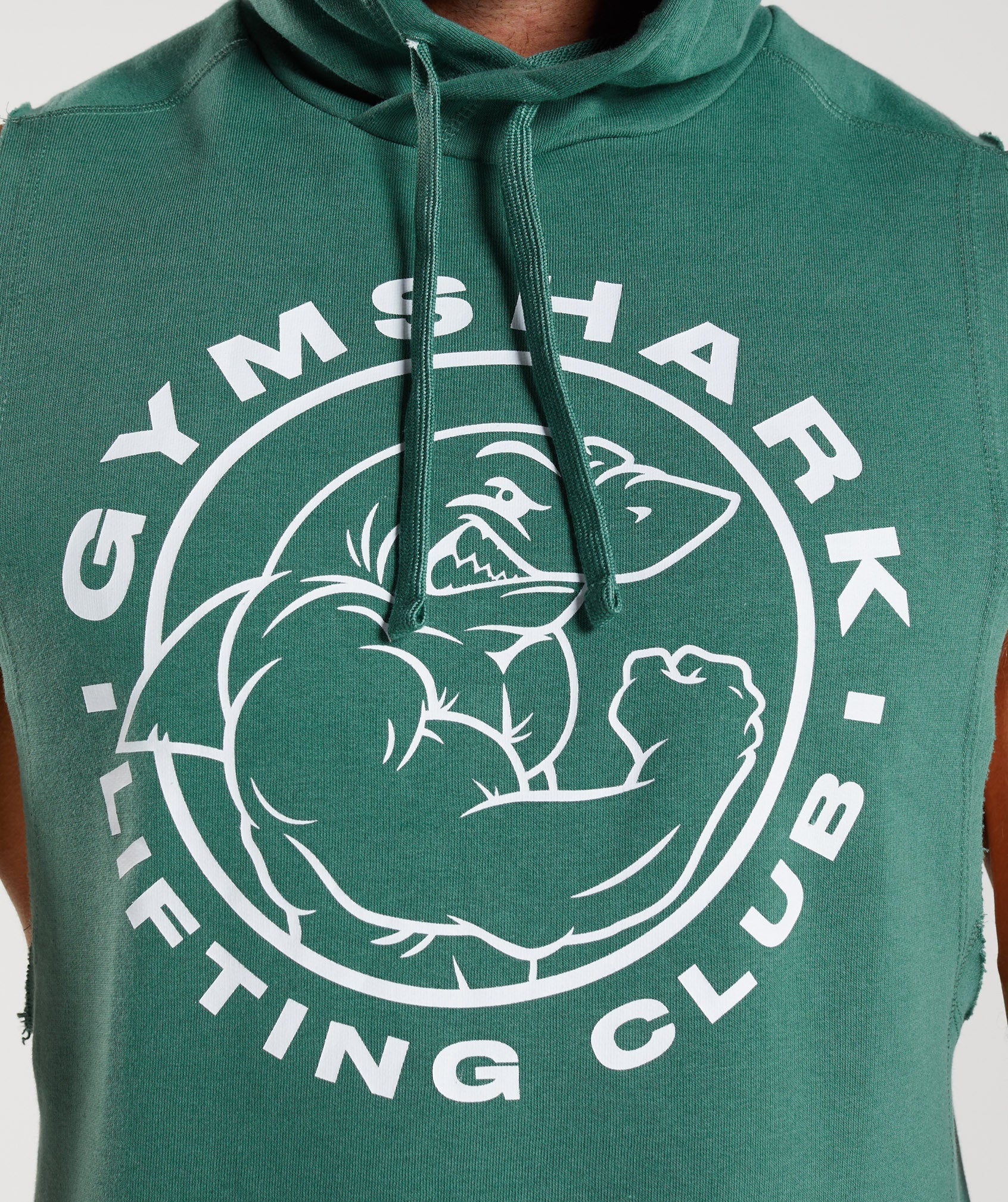 Green Men's Gymshark Legacy Drop Arm Hoodie | SUMVIN-361