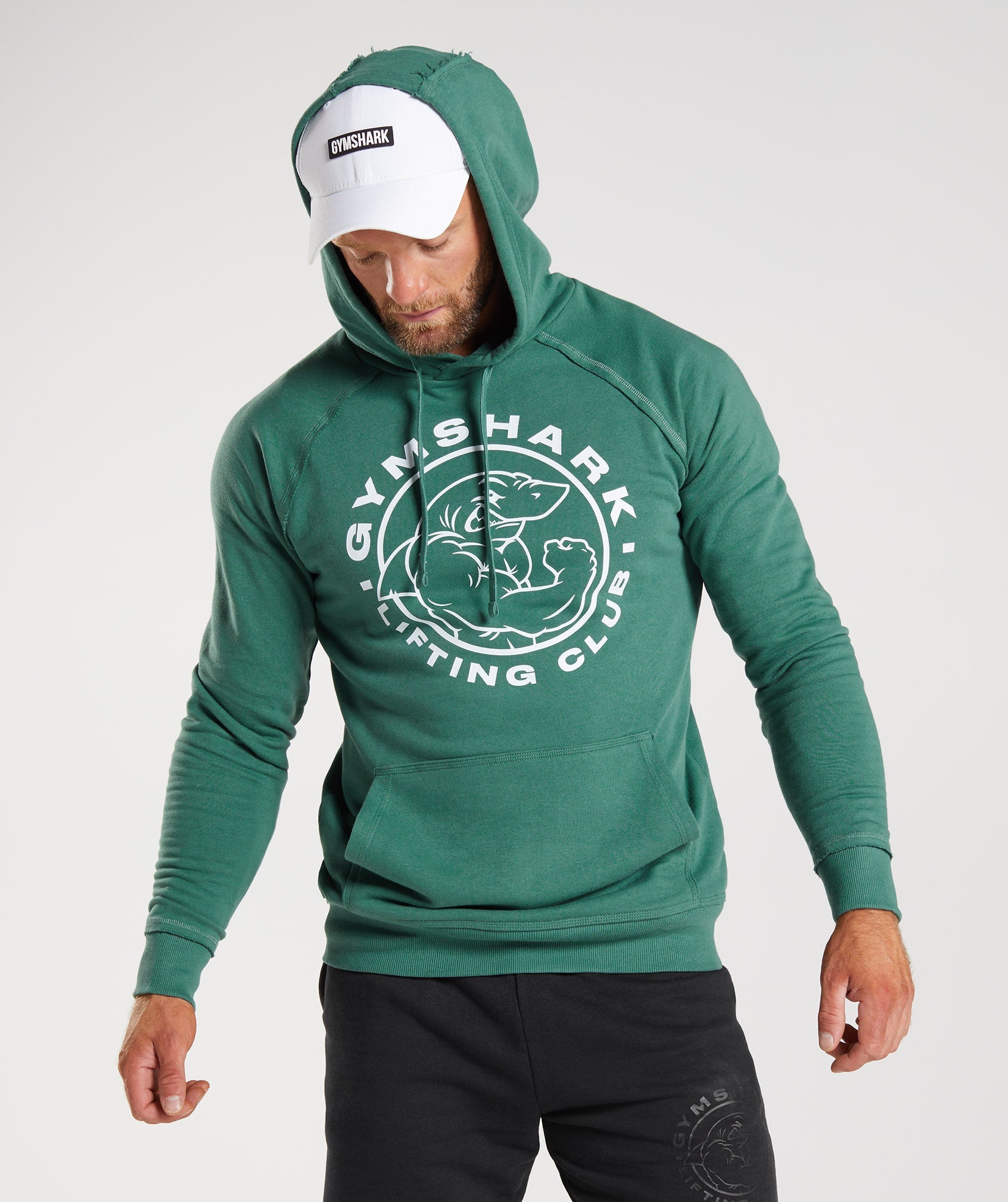 Green Men\'s Gymshark Legacy Hoodie | IALREF-062