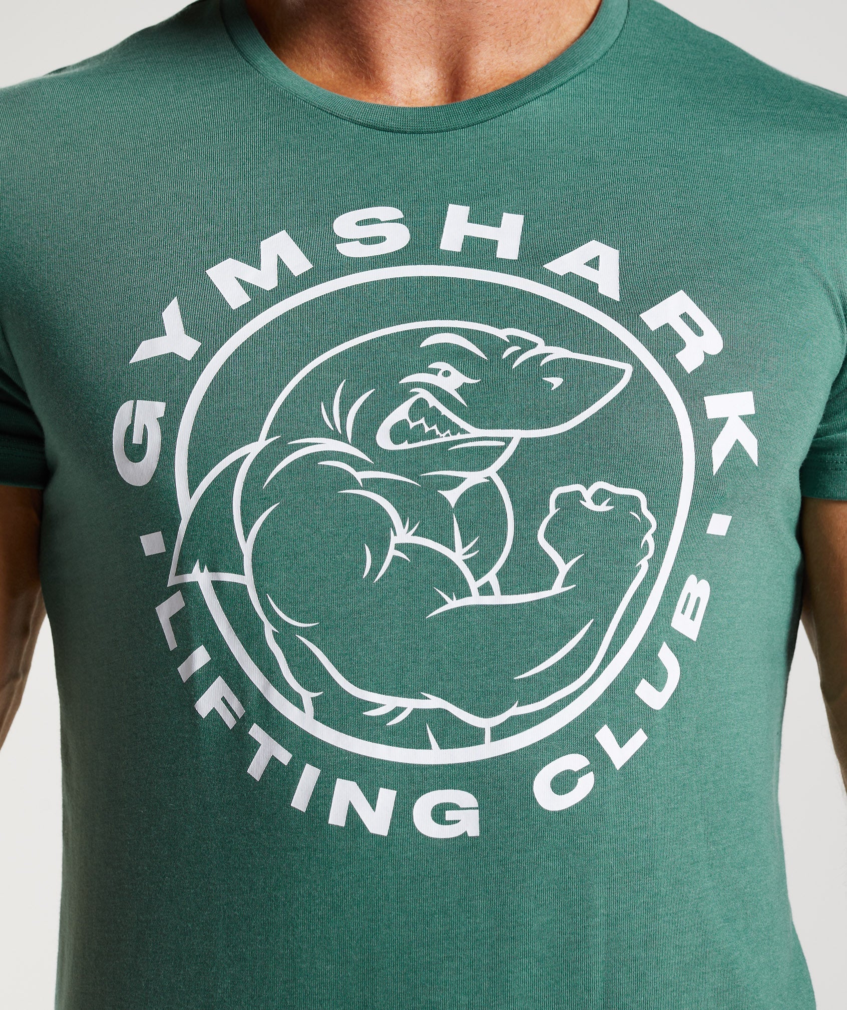 Green Men's Gymshark Legacy T Shirts | YPXGFB-829